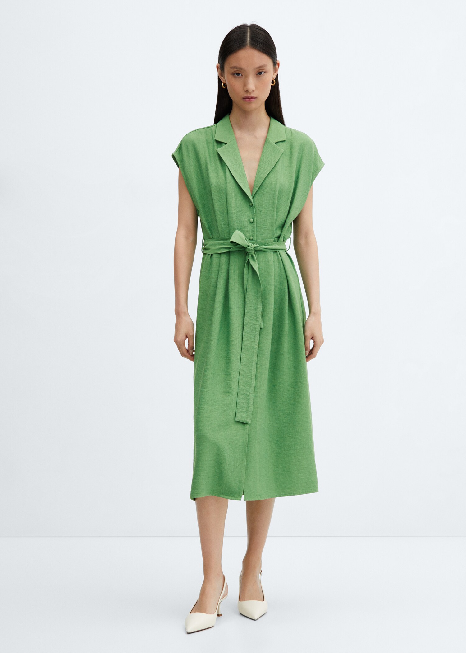 Geknöpftes Hemdkleid - Allgemeine Ansicht