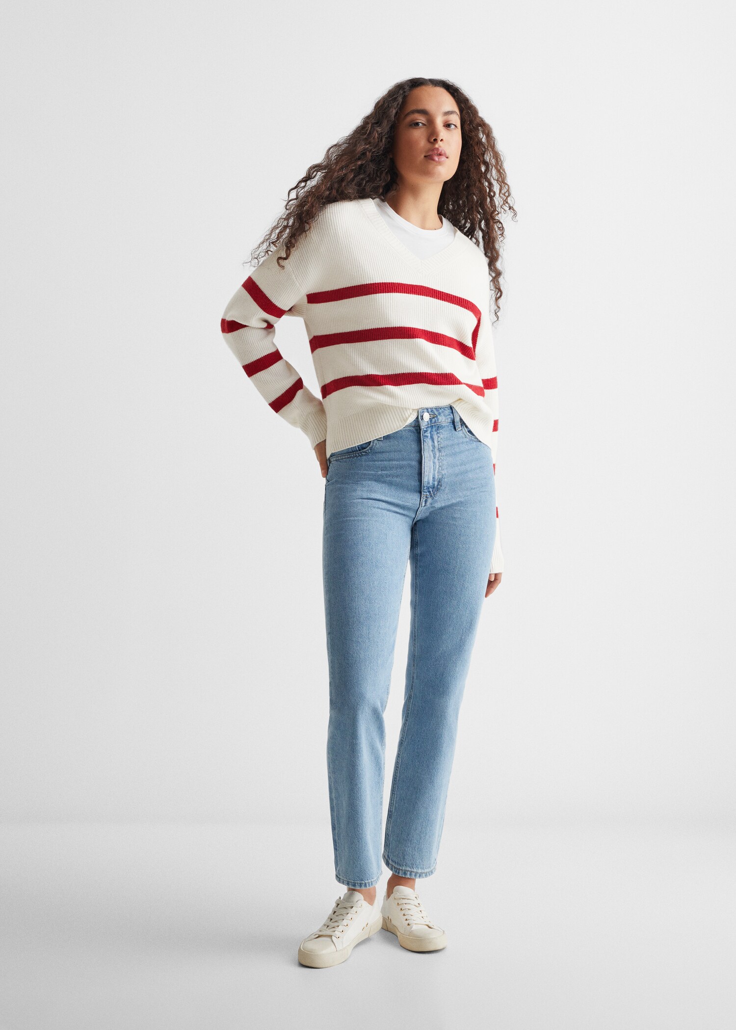 Knit striped sweater - General plane