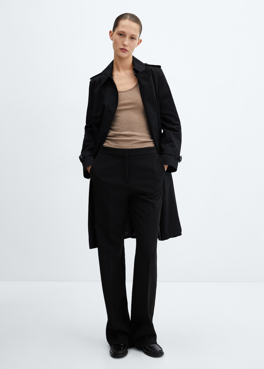 Classic trench coat with belt - Women | MANGO OUTLET USA