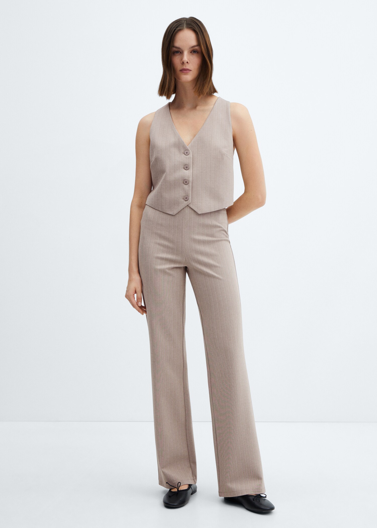 Suit waistcoat with buttons - General plane