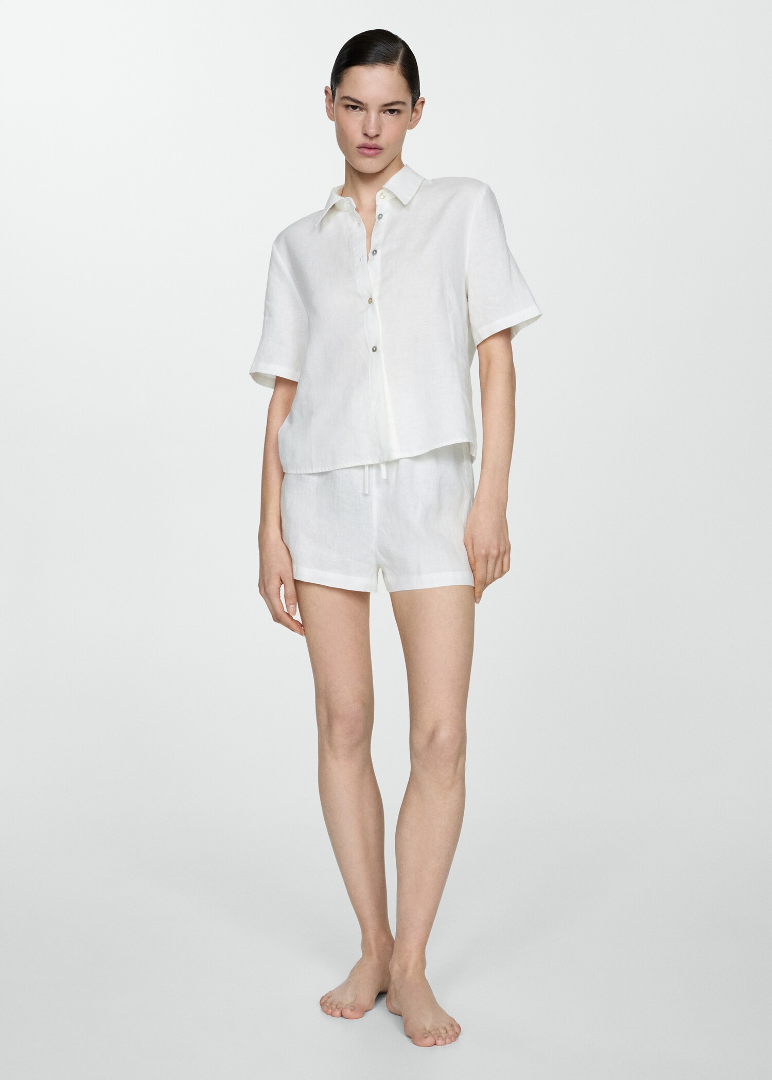 Chemise pyjama lin - Plan général