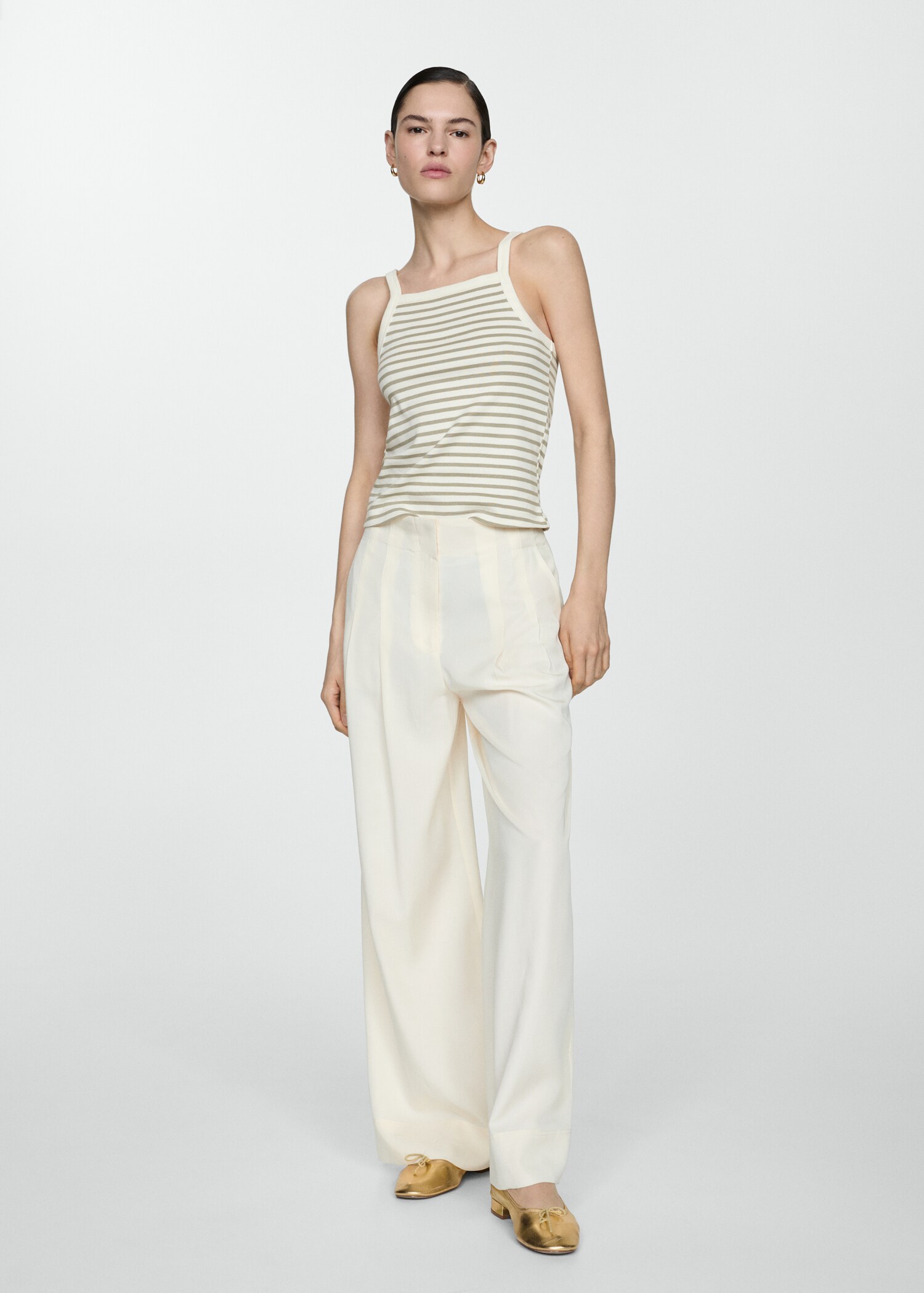 Striped knit top - General plane