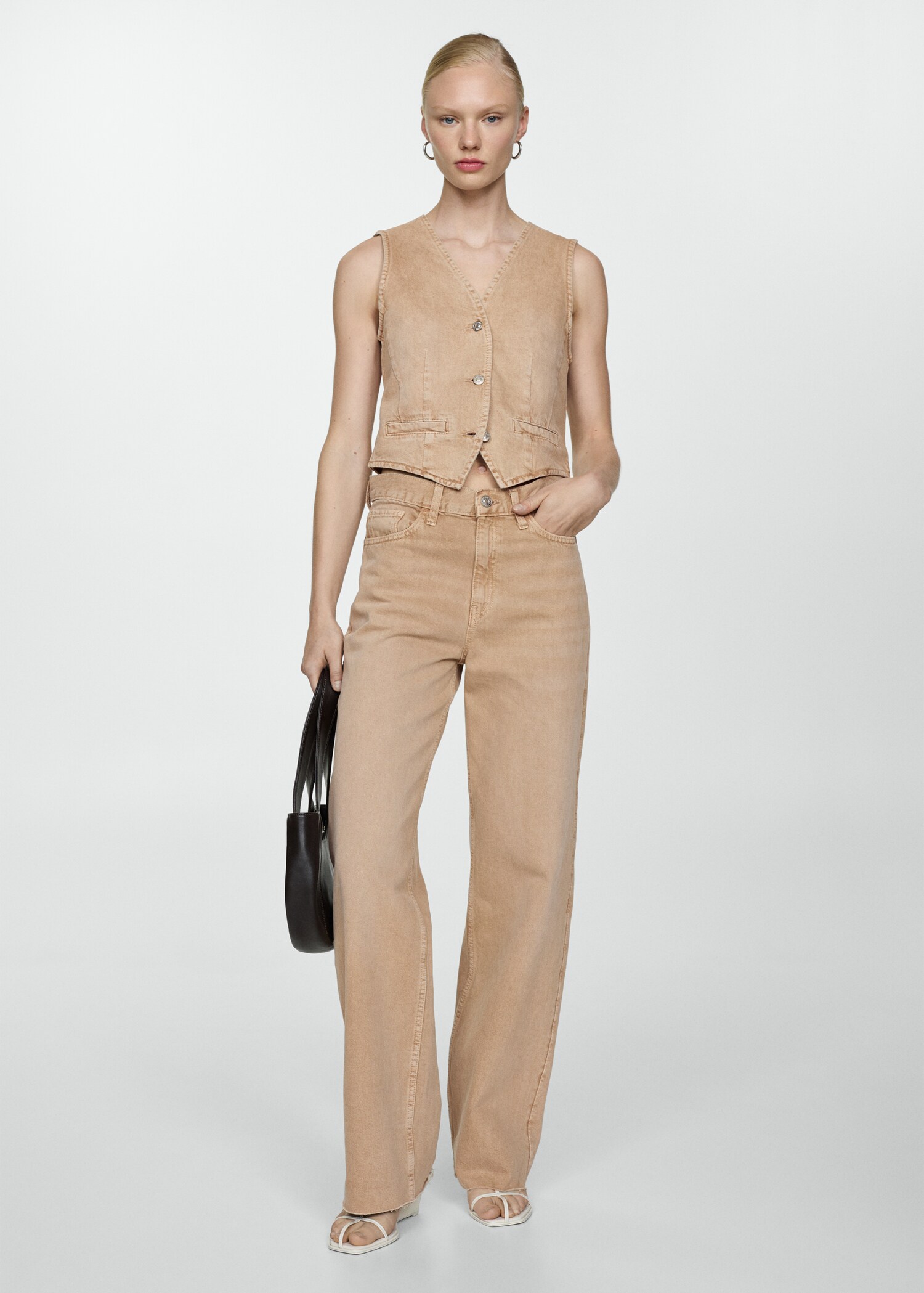 High-rise wideleg jeans - General plane