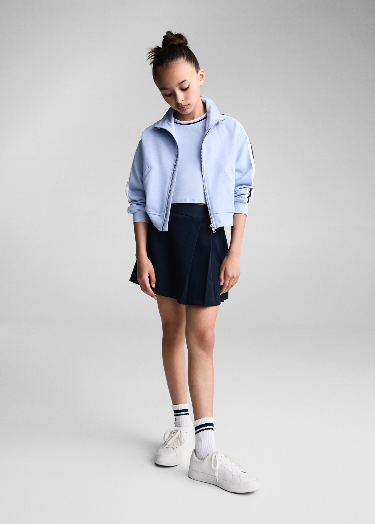 Sweat-shirt coton zip - Plan général
