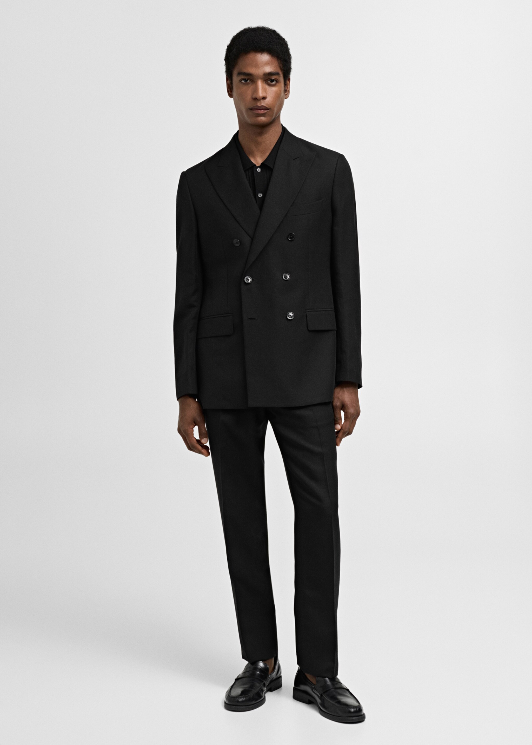 Pantalon costume Lyocell lin - Plan général