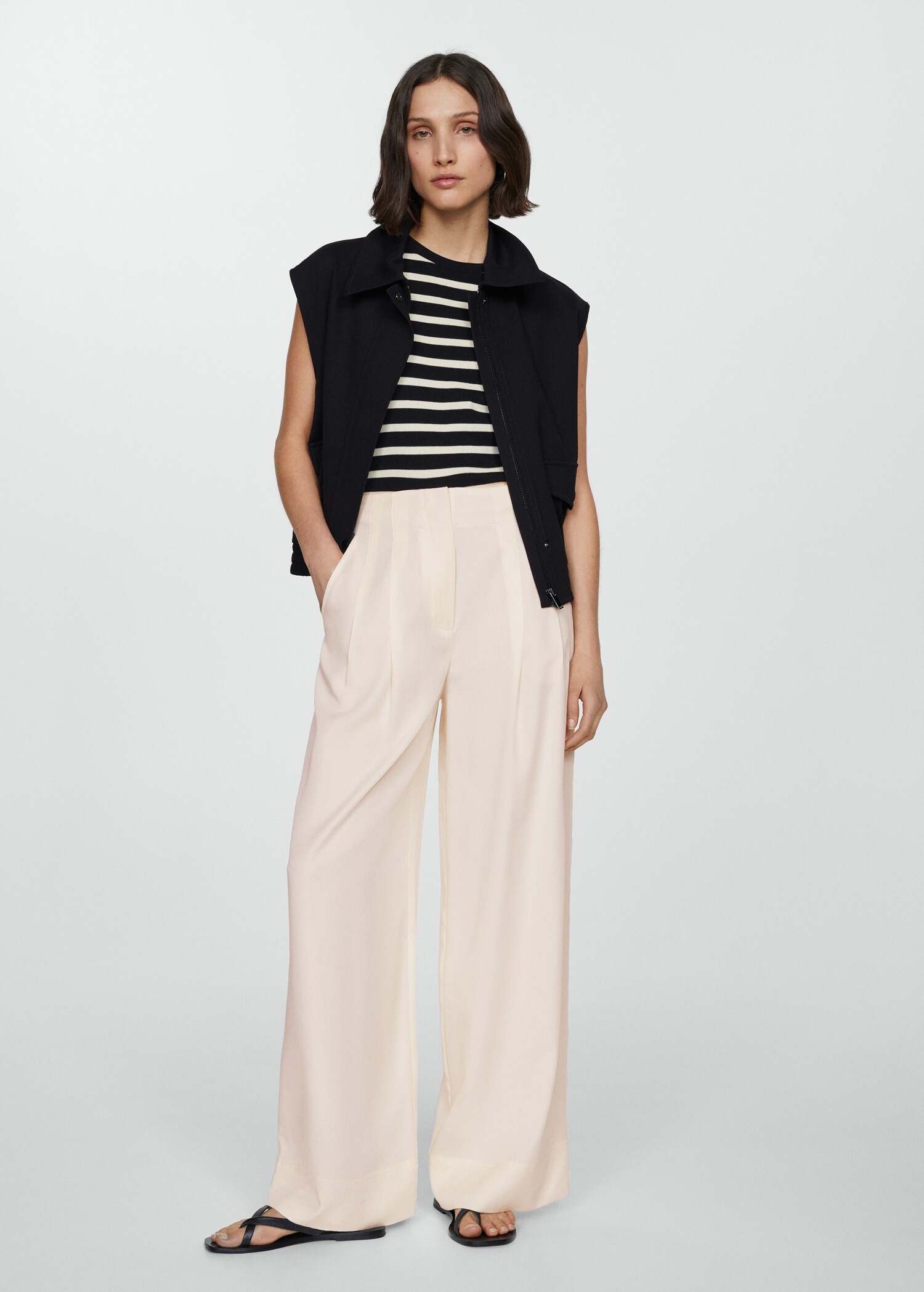 Pantalon Lyocell à pinces - Plan général