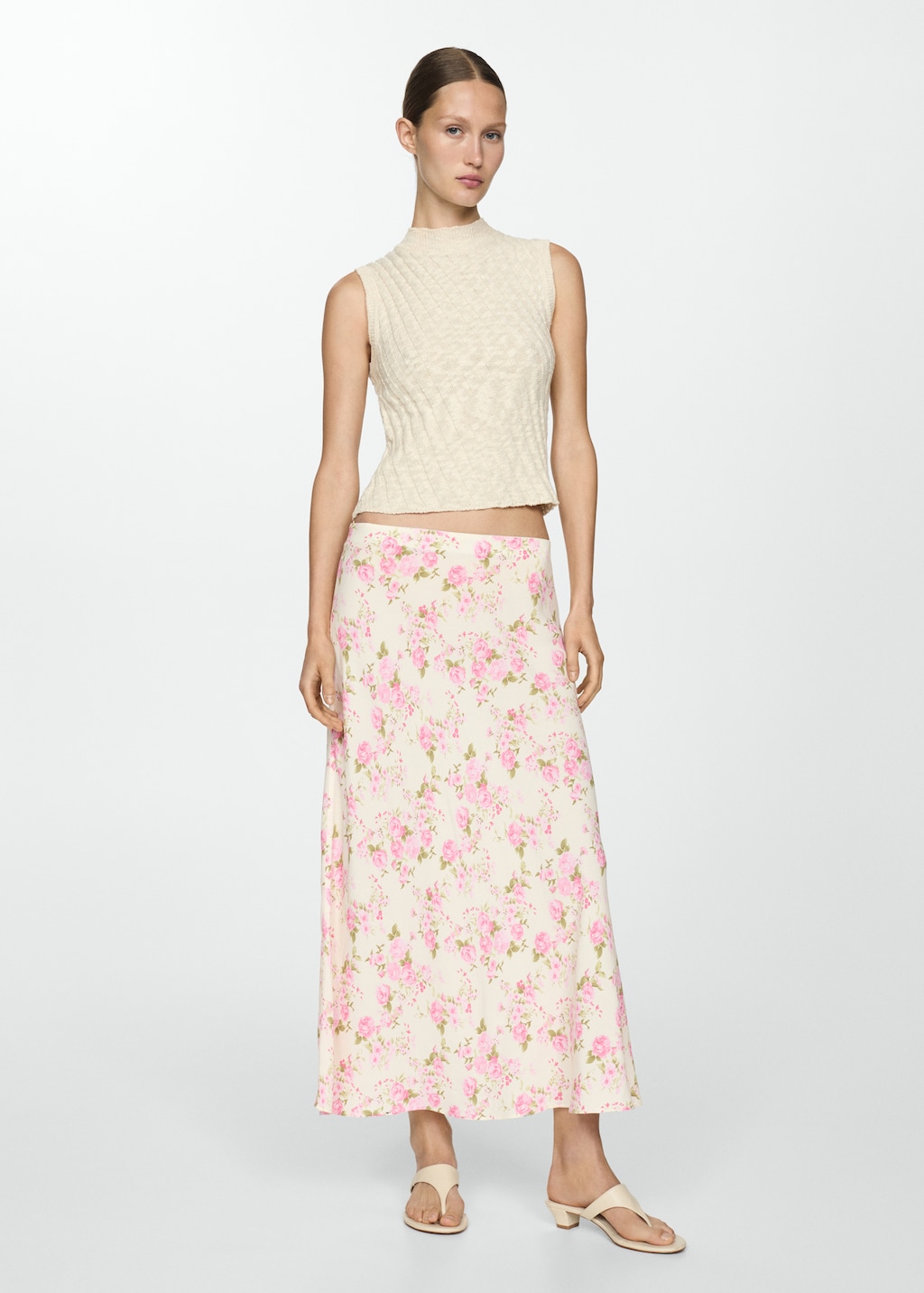 ◎mangomanyplease◎ NIVEN LONG SKIRT (2colors) Floral-print long skirt - Women | MANGO USA