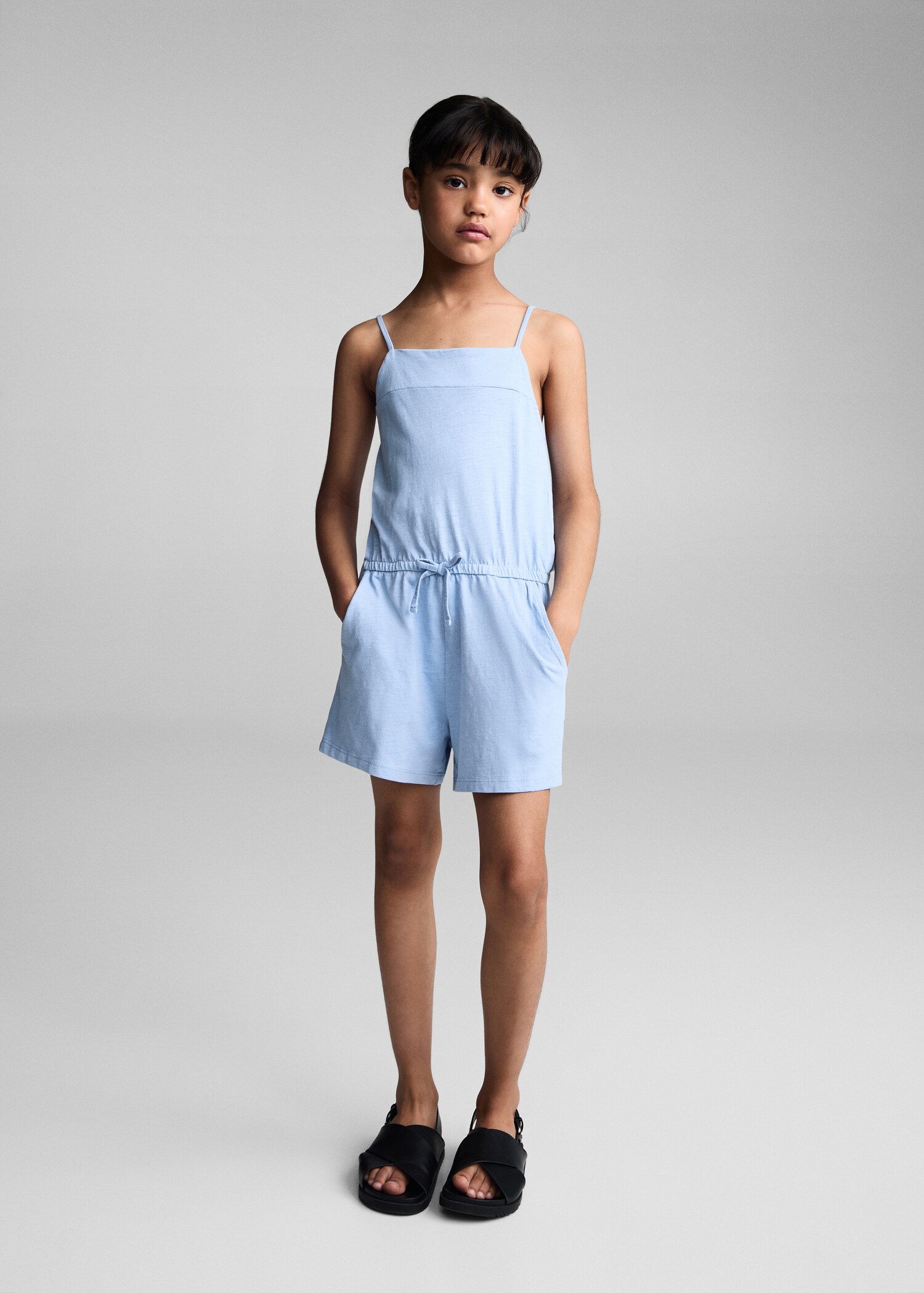 Bomull kort jumpsuit - Allmän bild