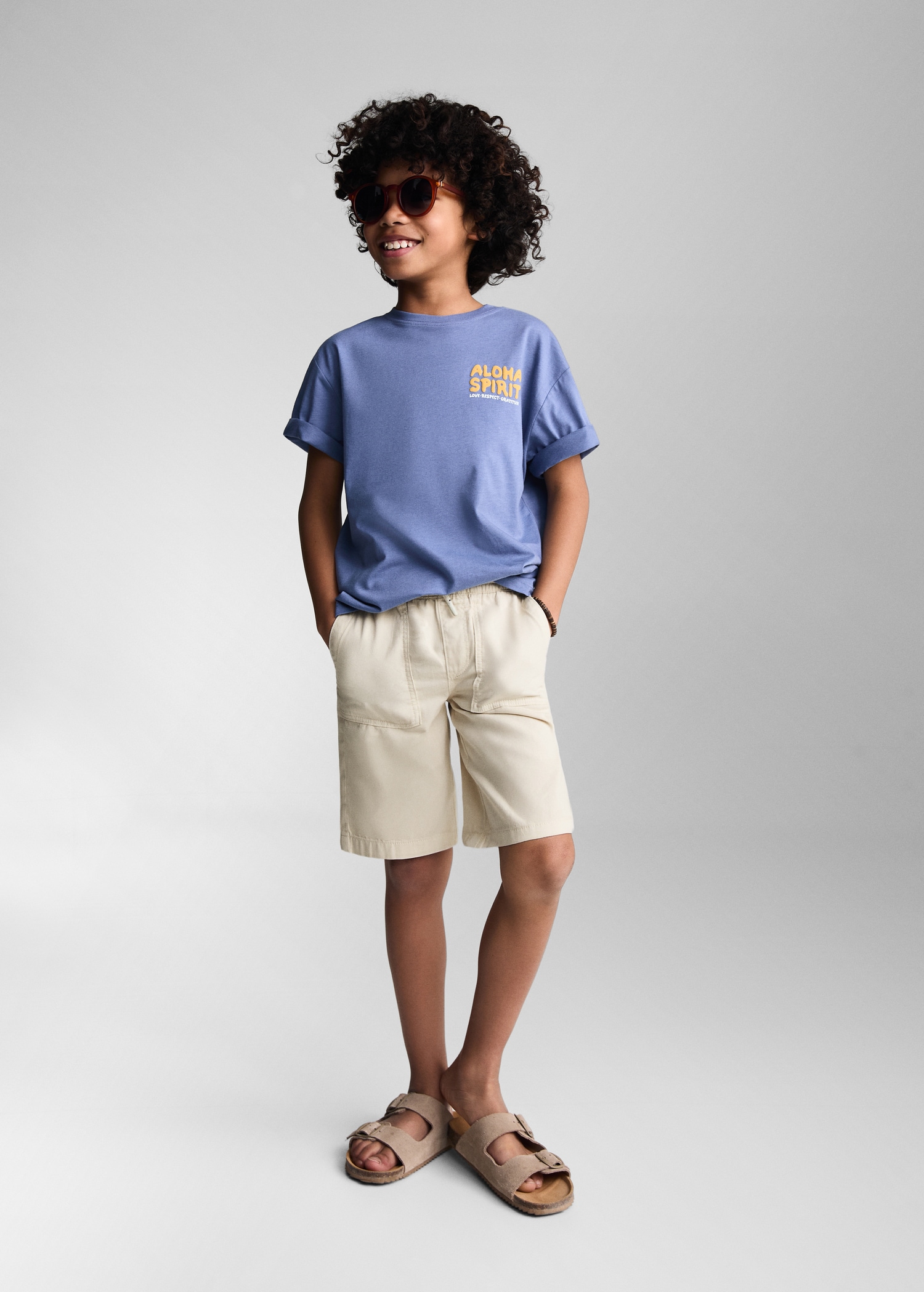 Bermuda taille élastique - Plan général