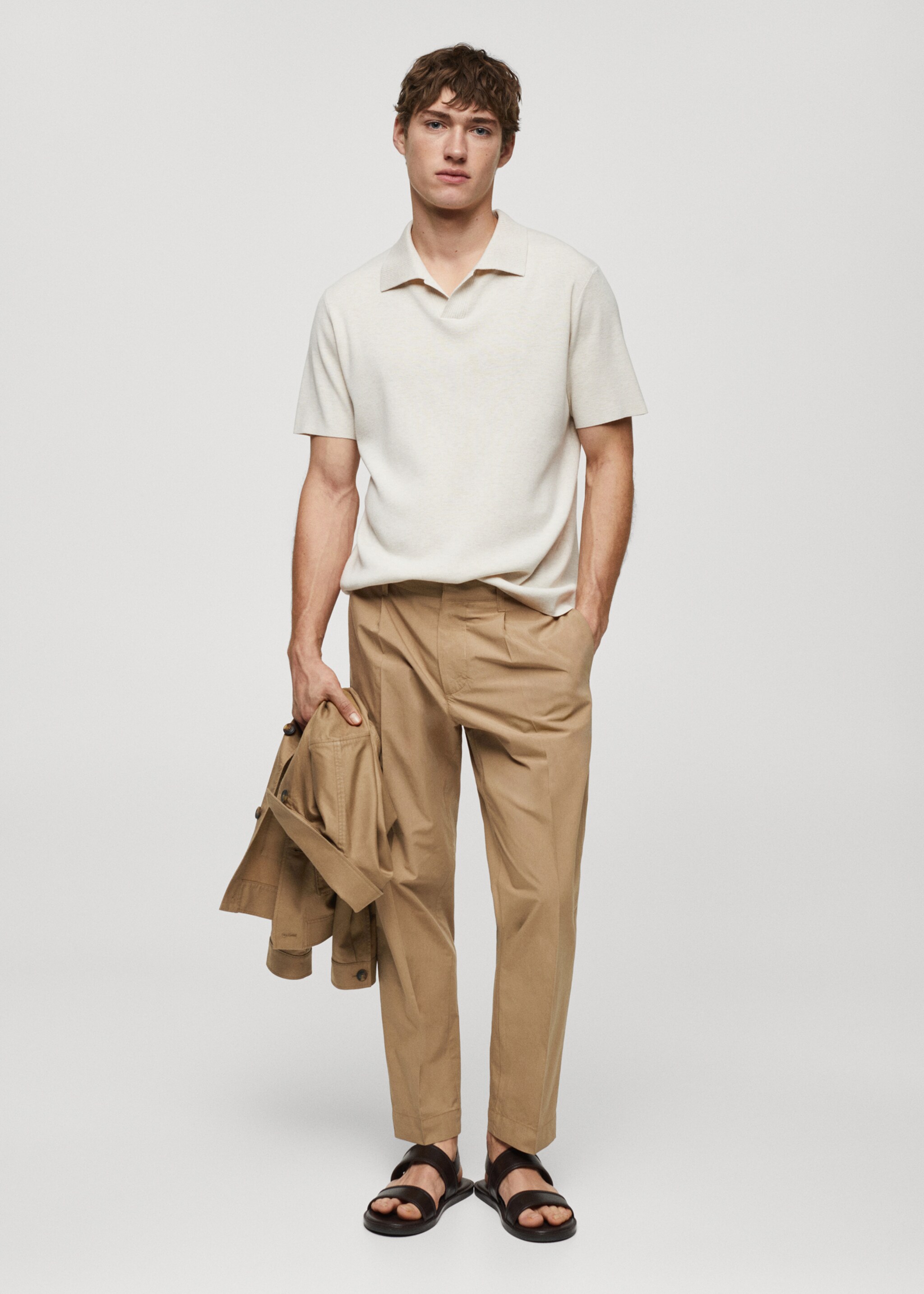 Pantaloni slim-fit 100% cotone - Piano generale
