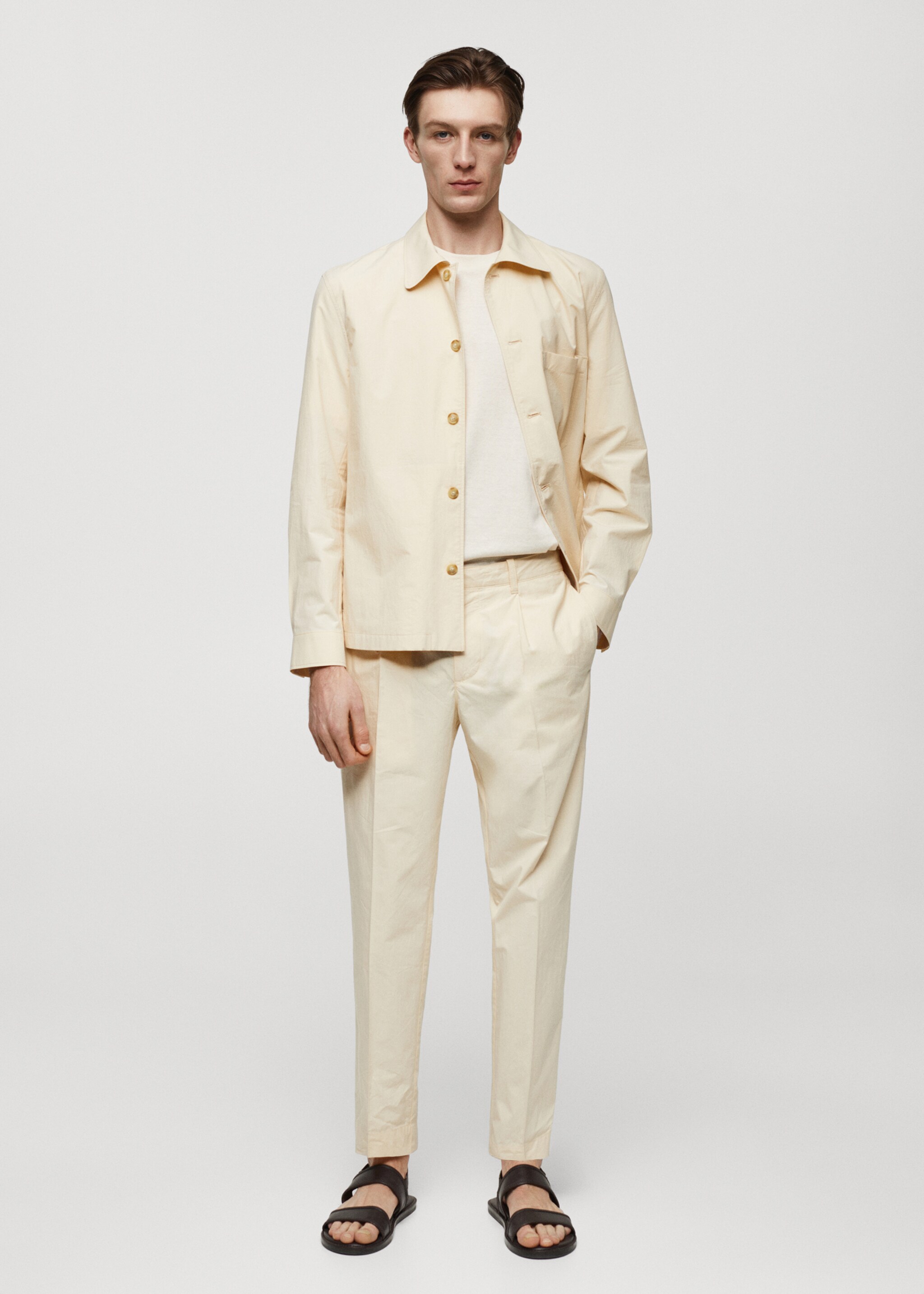 Pantaloni slim fit 100% bumbac - Plan general