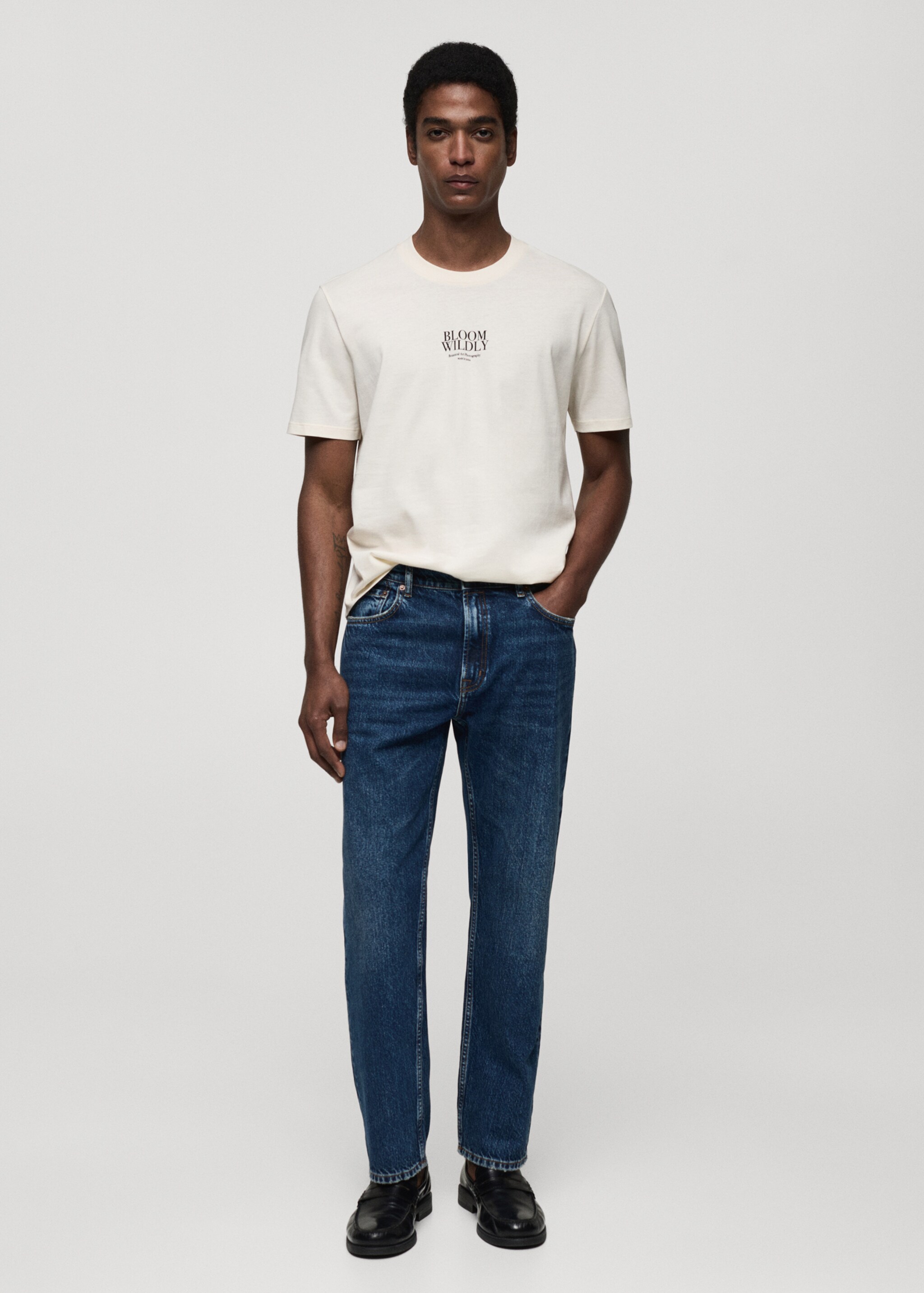 Printed slim-fit t-shirt - General plane
