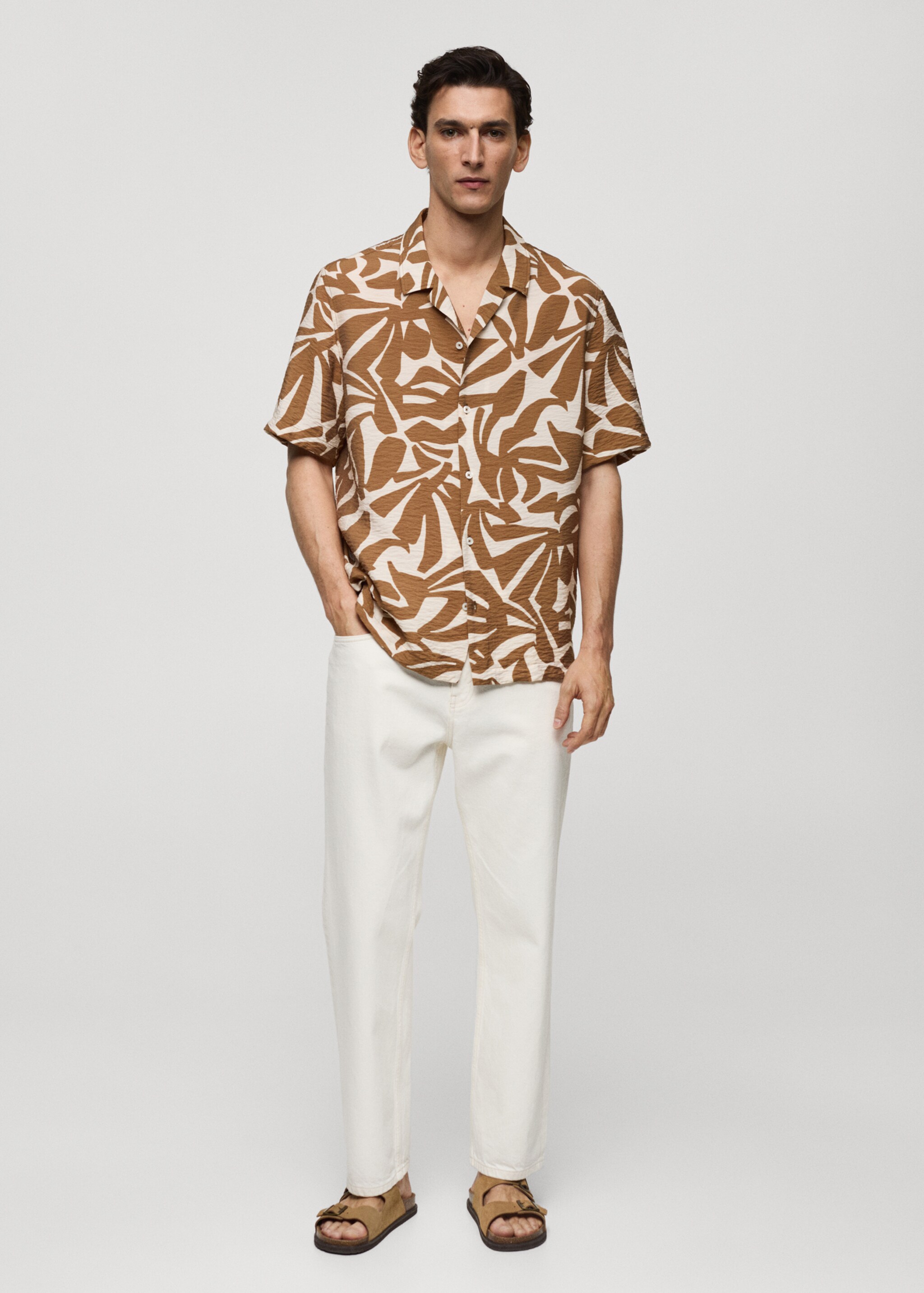 Chemise regular-fit imprimée texturée - Plan général