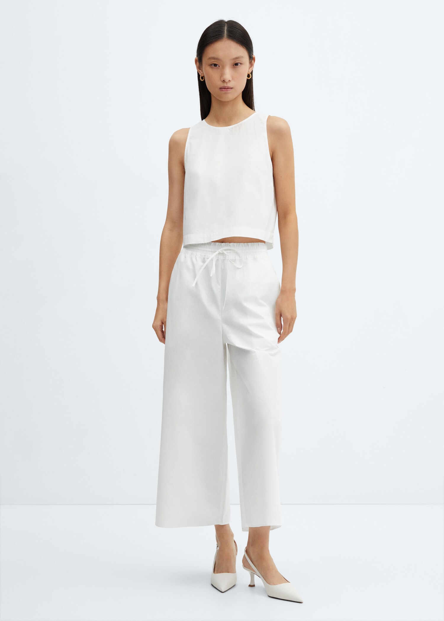 Cotton crop top - General plane