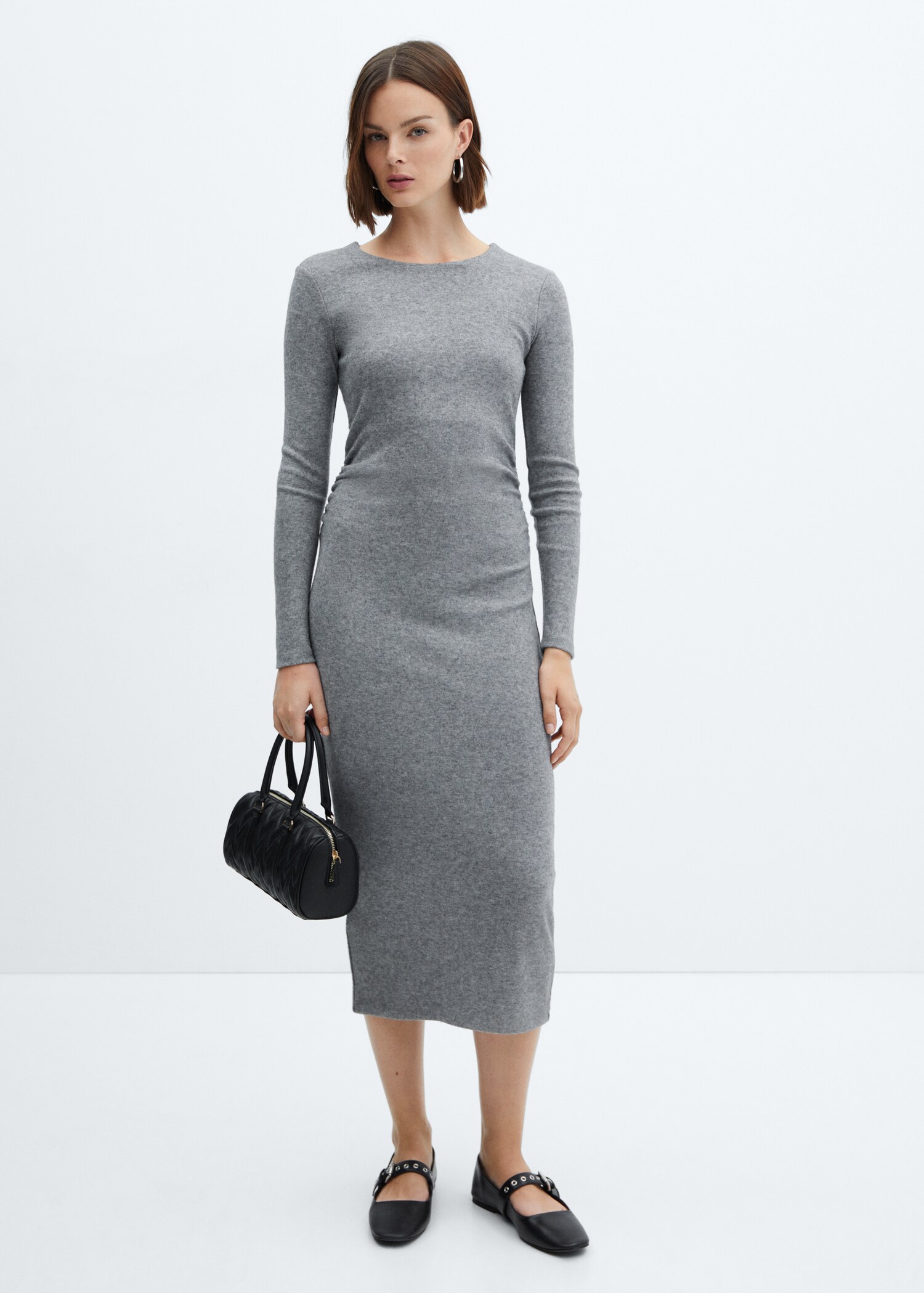 Gathered details dress - General plane
