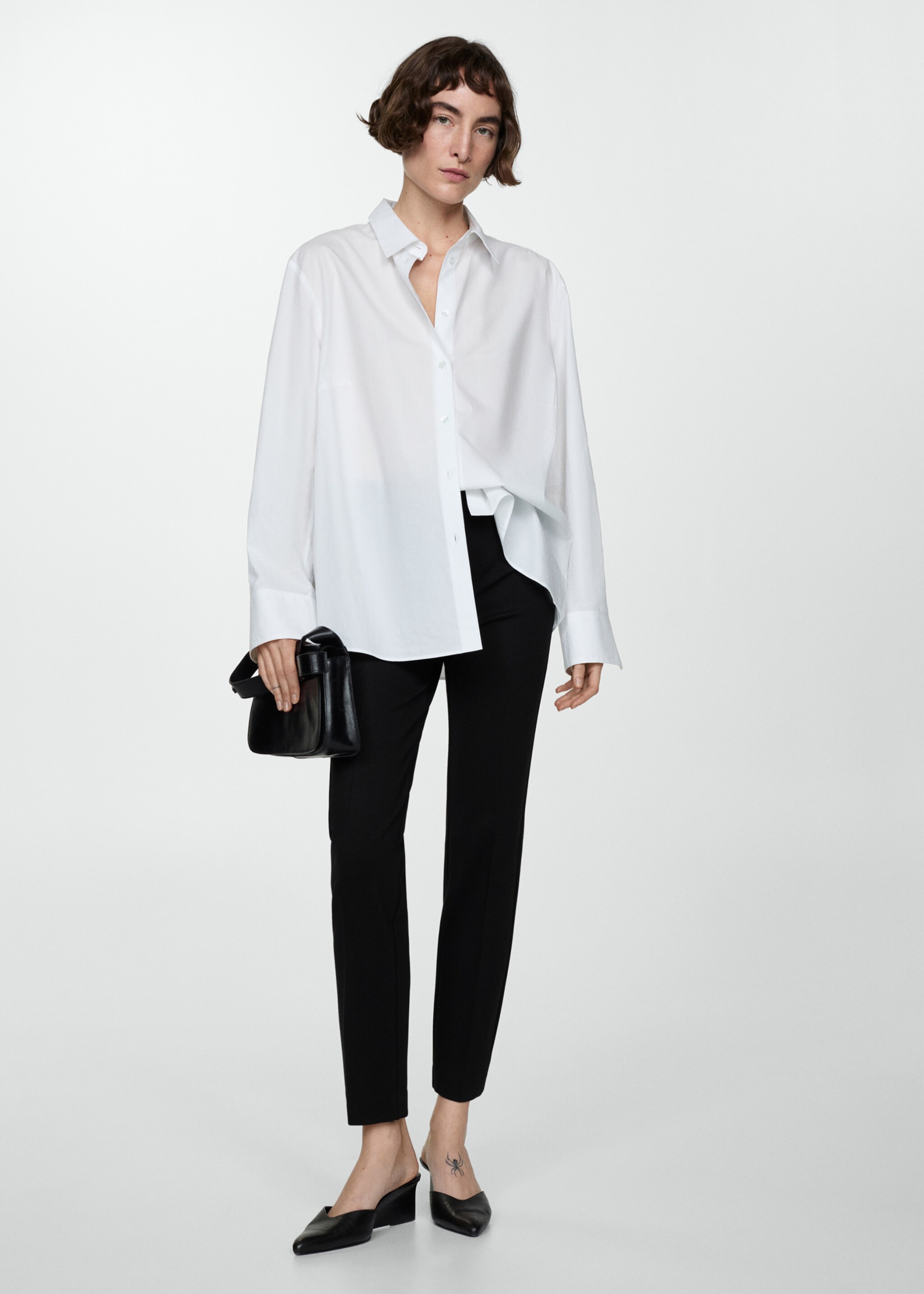 Rome-knit straight trousers - General plane
