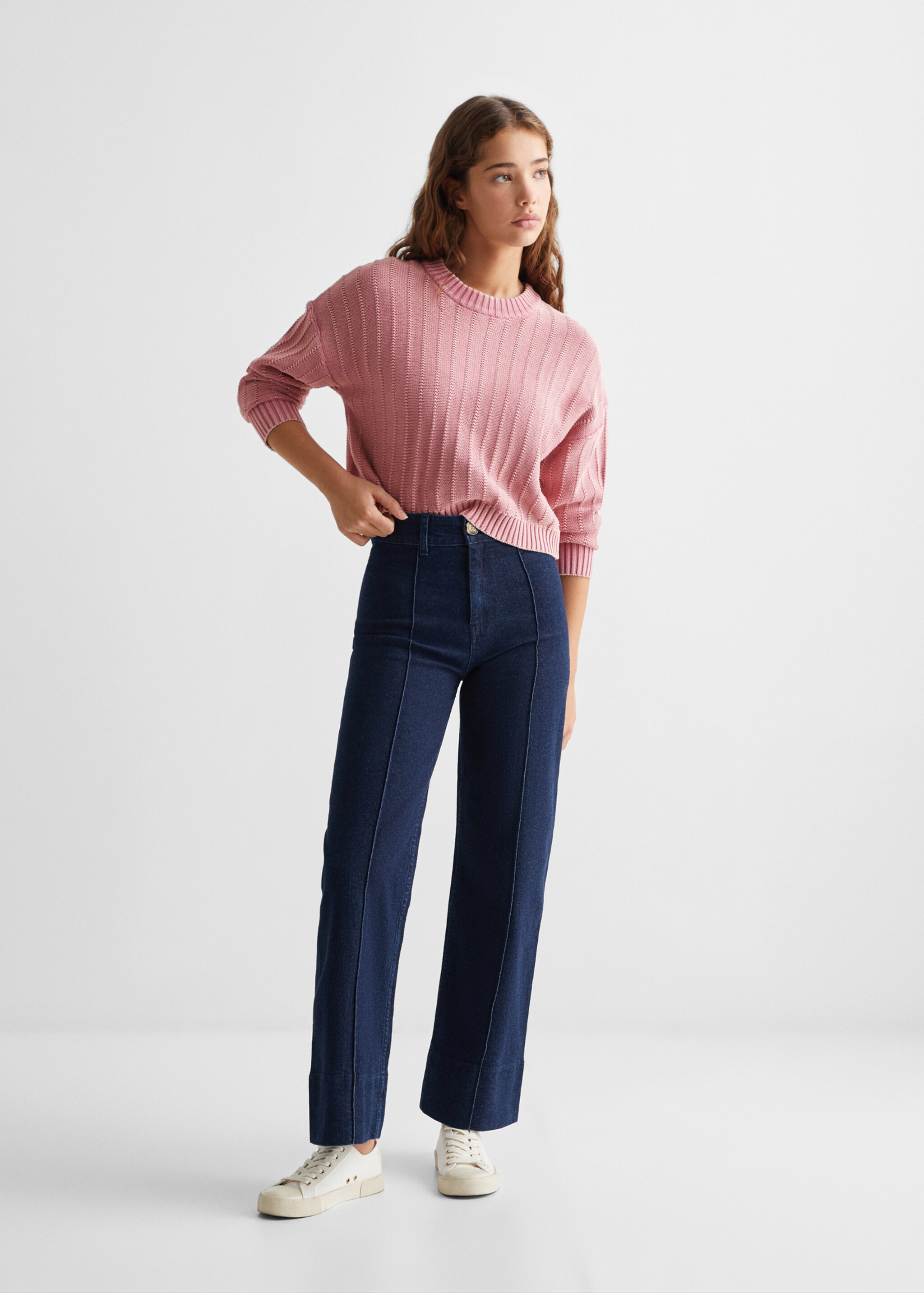 Pullover im Strick-Mix - Allgemeine Ansicht