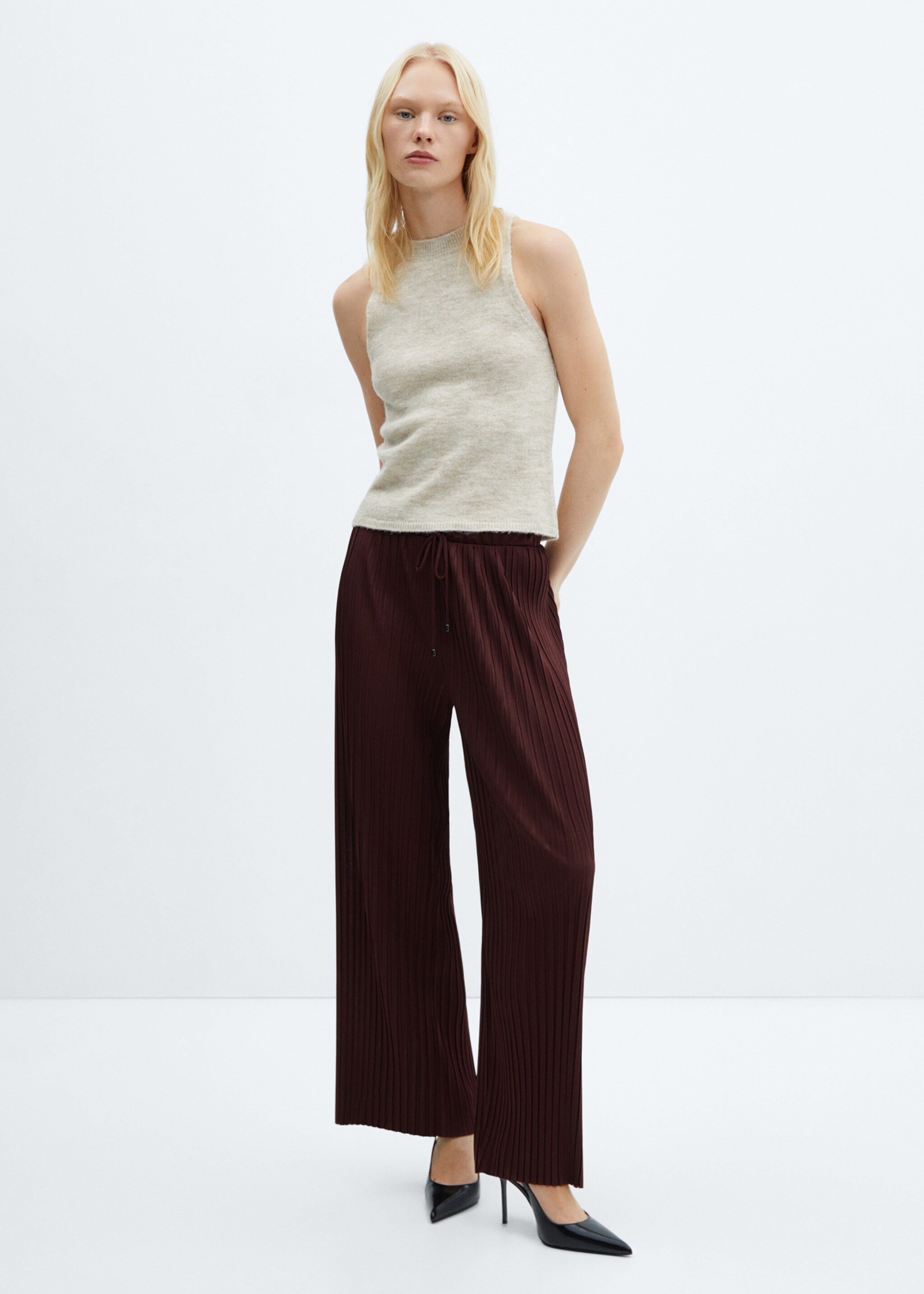 Pantalon droit plissé - Plan général