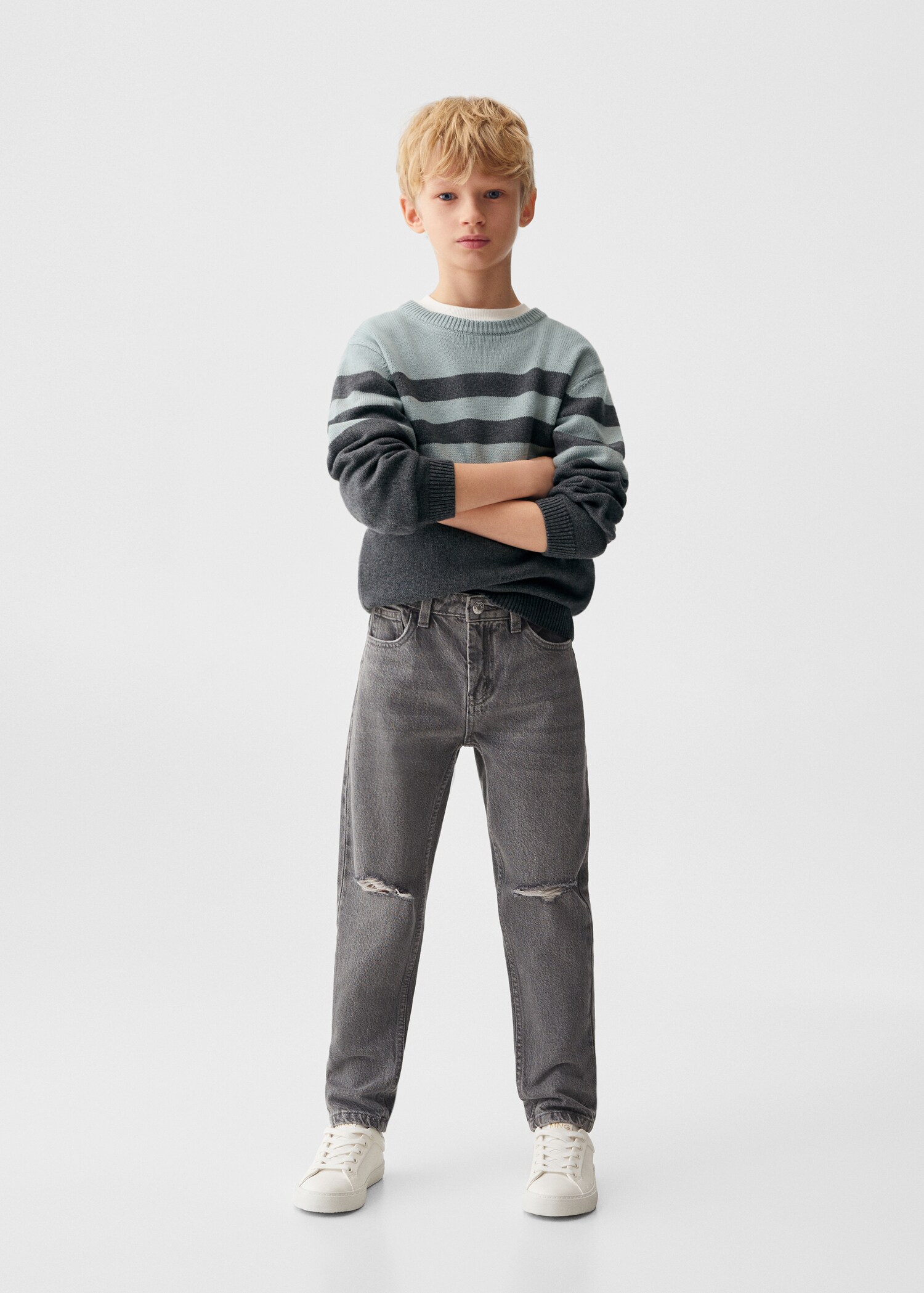 Jeans Dad mit Zierrissen - Allgemeine Ansicht
