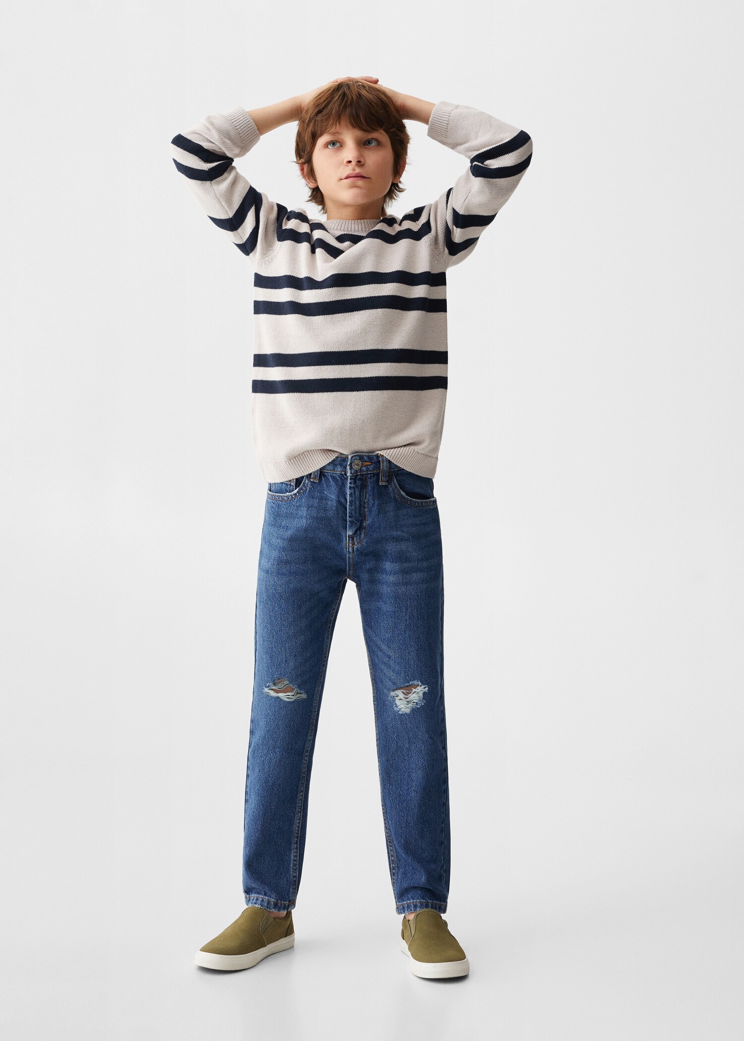 Jeans Dad mit Zierrissen - Allgemeine Ansicht