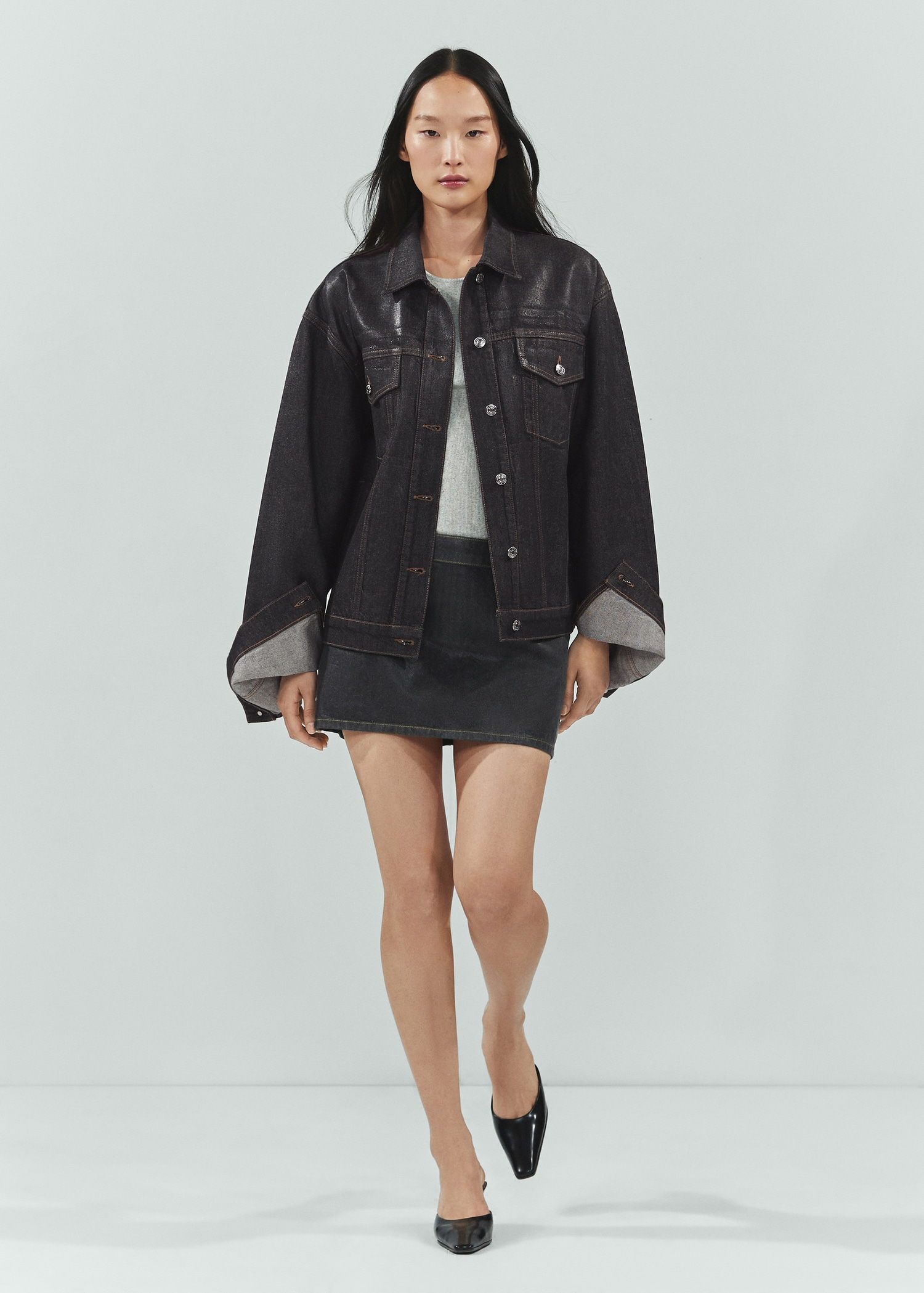 Denim Oversize Chaqueta Vaquera Mujer Mango Cazadora Vaquera