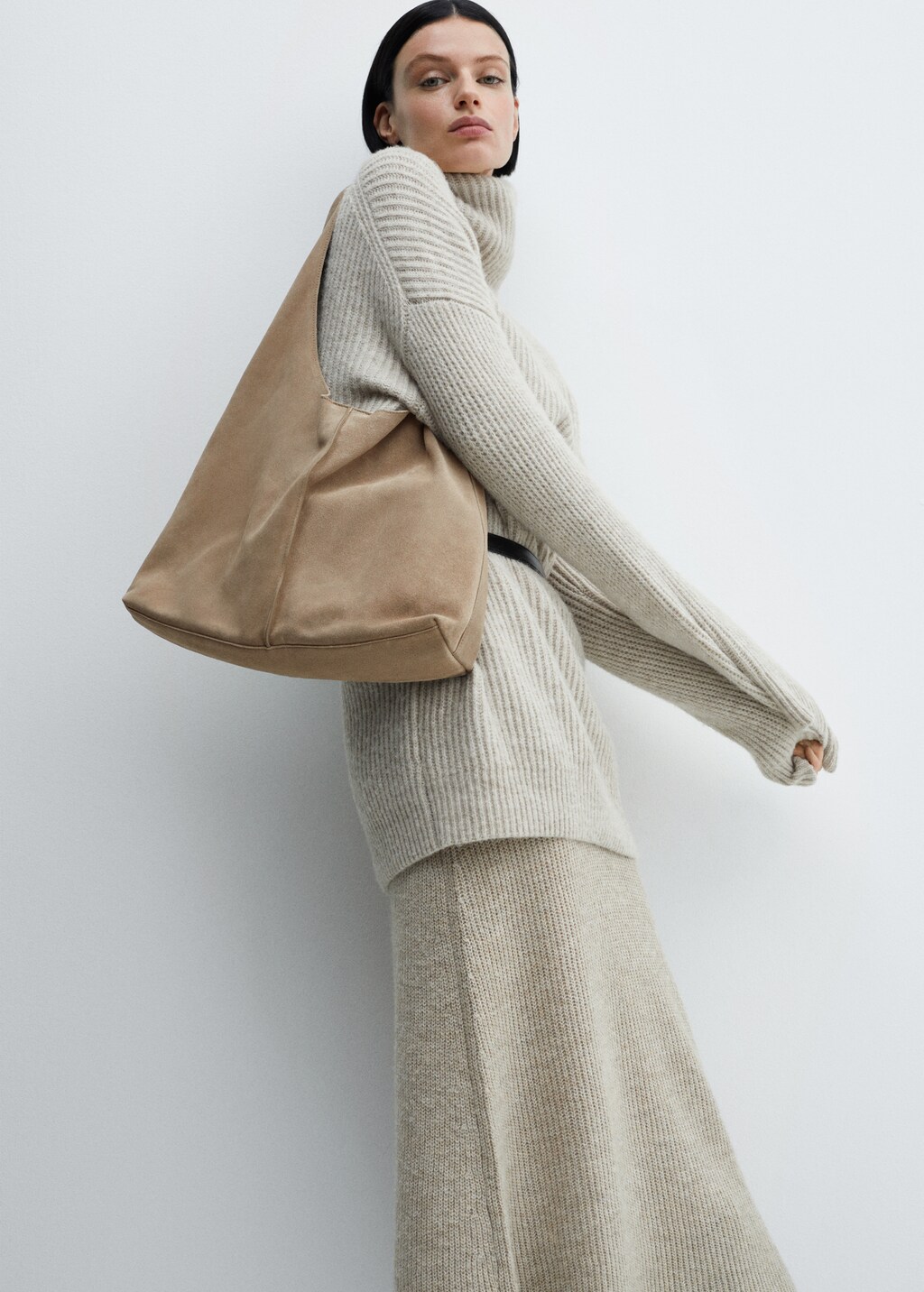 Leather shopper bag Women MANGO OUTLET Finland