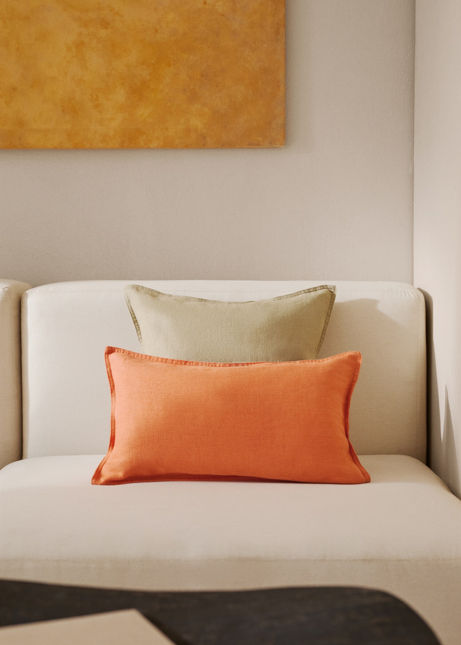 100% linen cushion cover 30x50cm - General plane