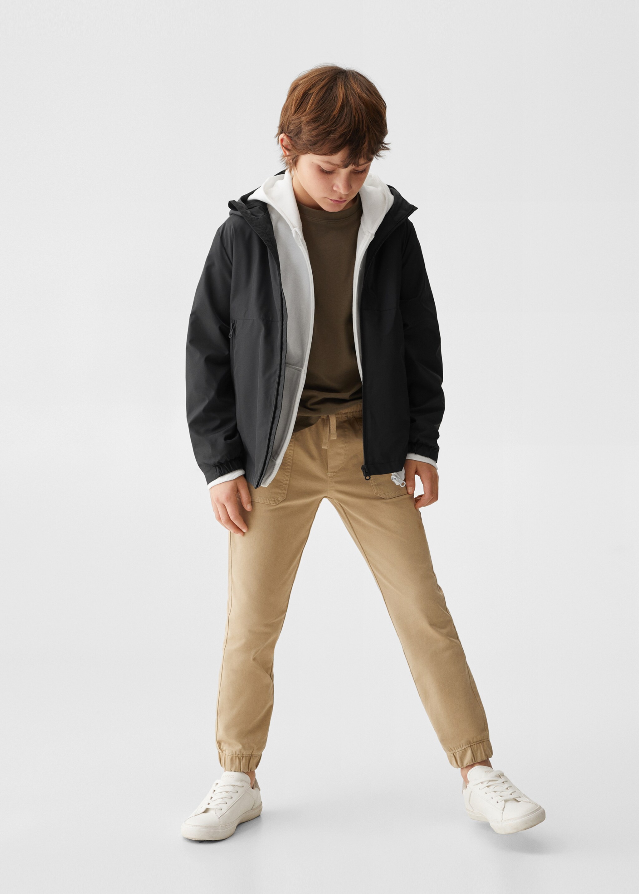 Hooded parka - General plane