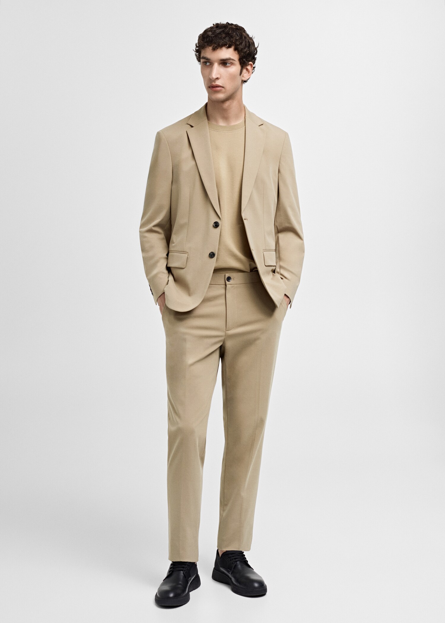 Pantalon costume slim-fit coton - Plan général