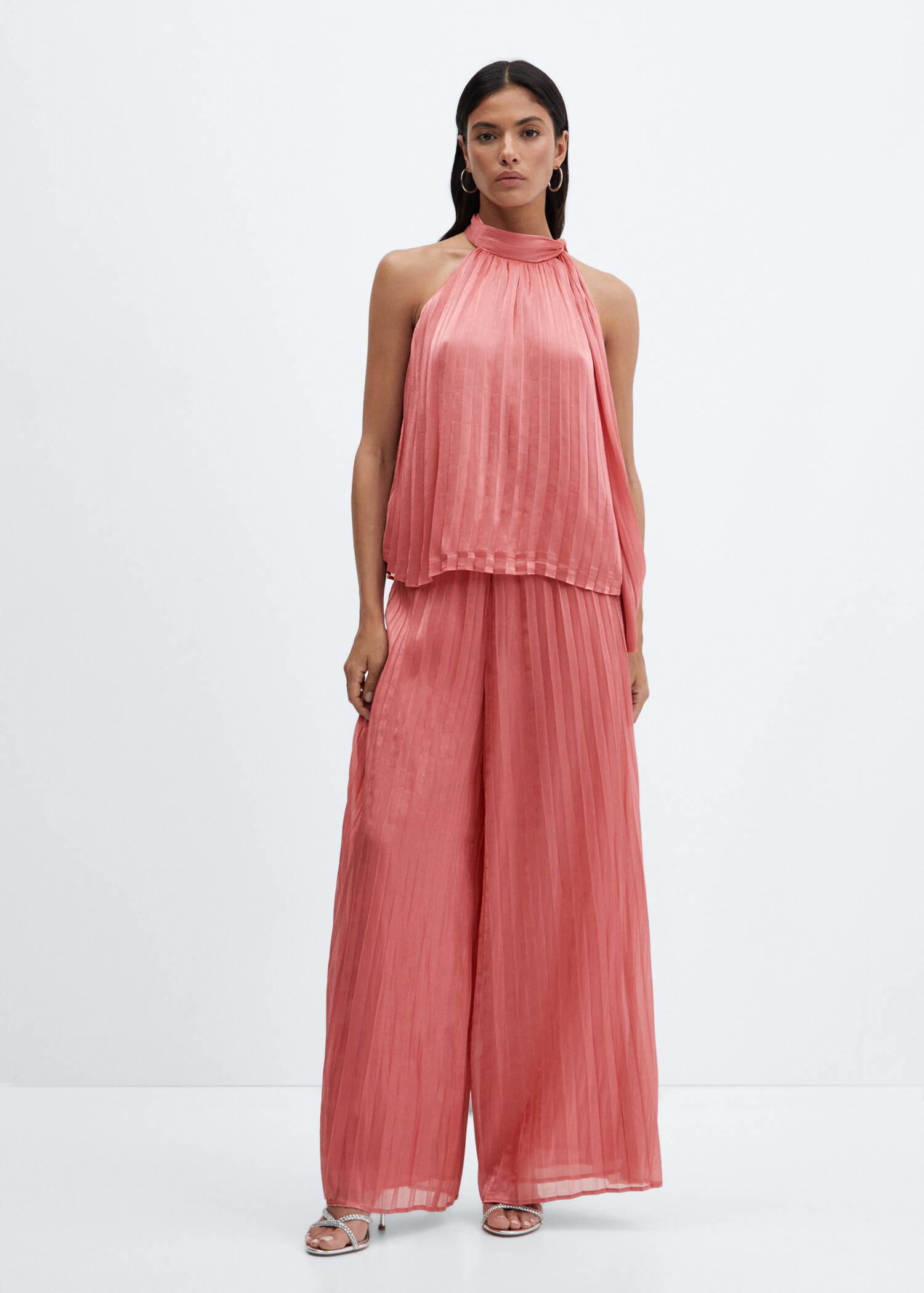Pleated wideleg trousers - General plane