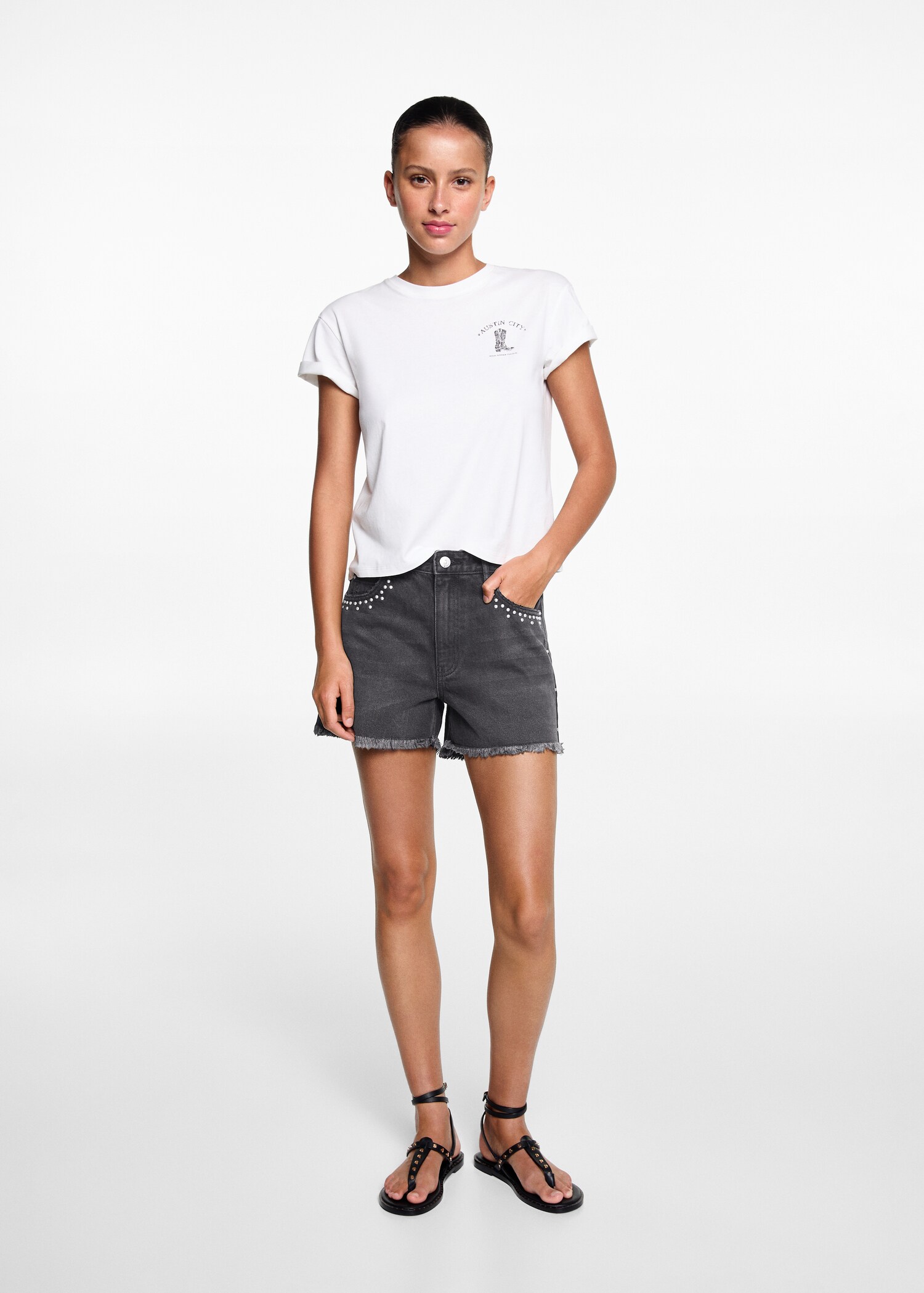 Short ricamo perline - Piano generale