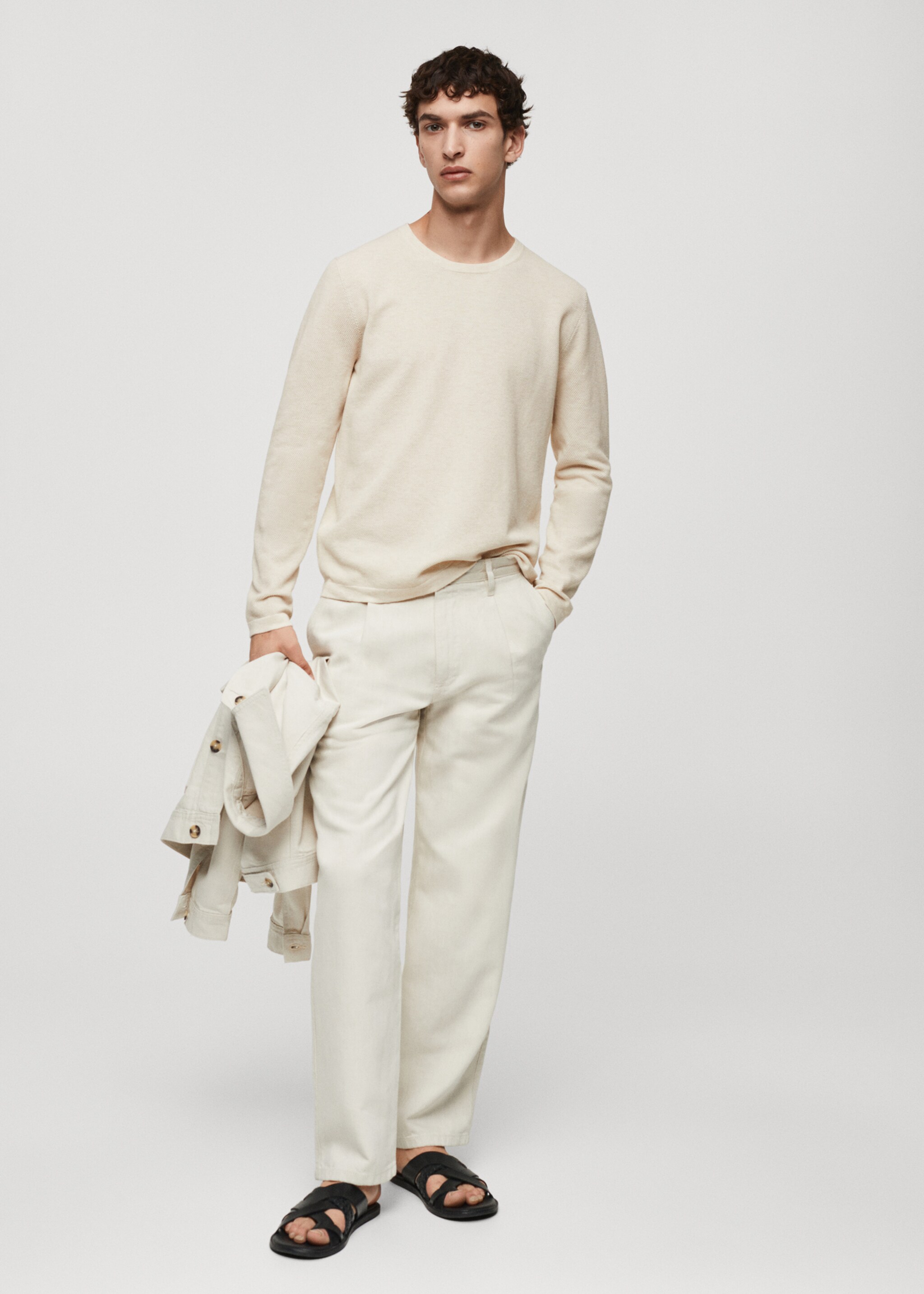 Knit cotton sweater - General plane