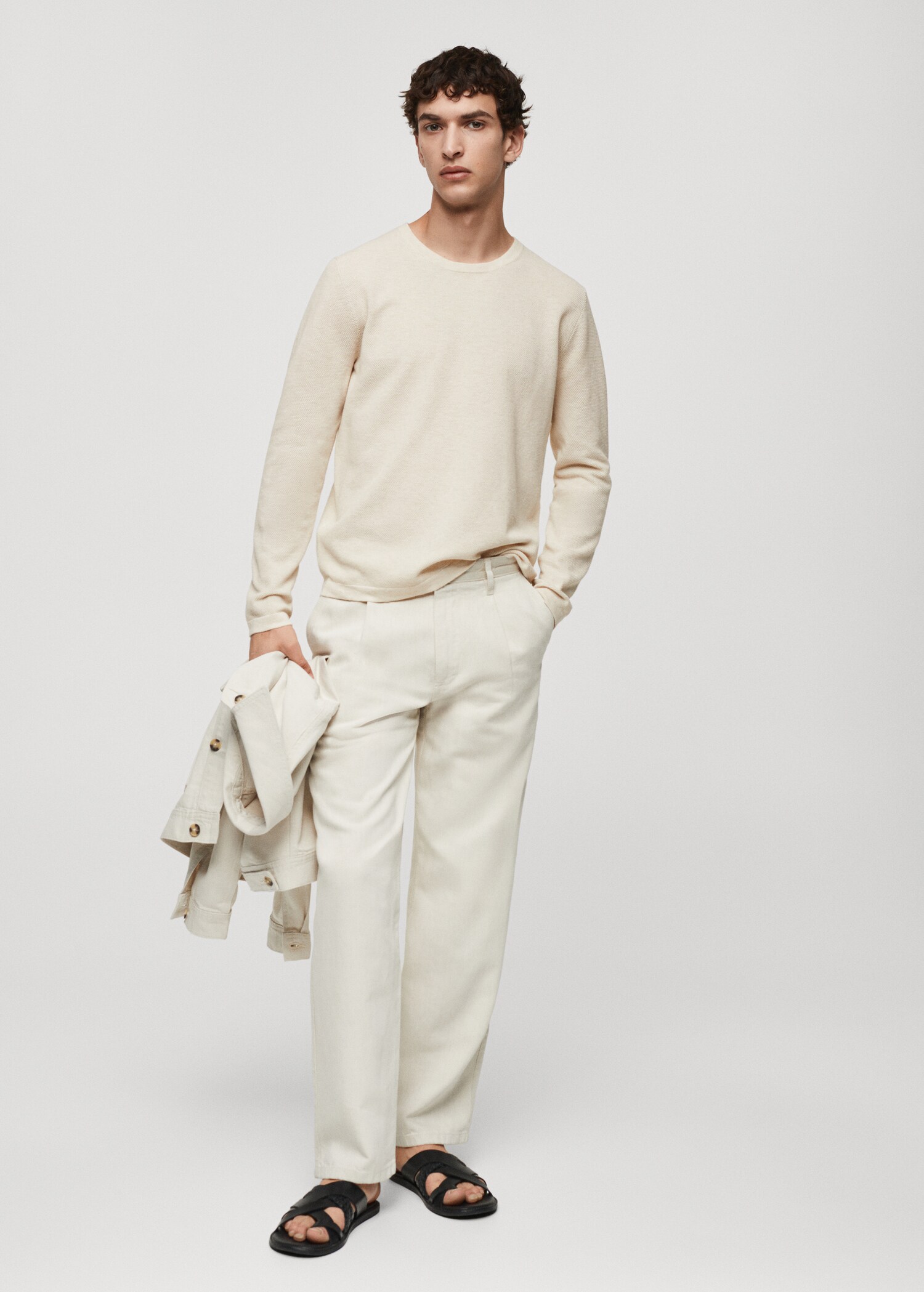 Knit cotton sweater - General plane