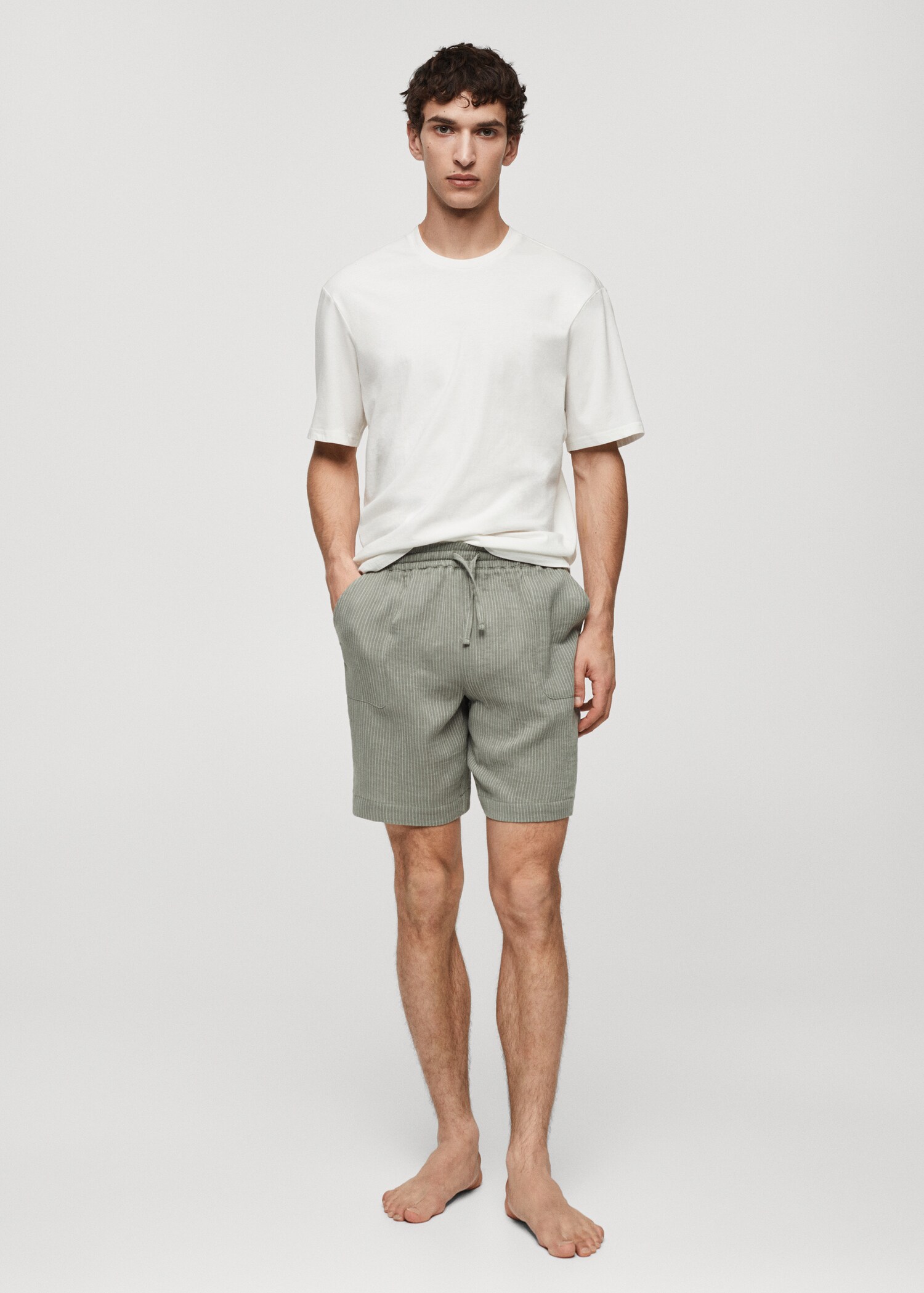 Striped cotton pyjama pack - General plane