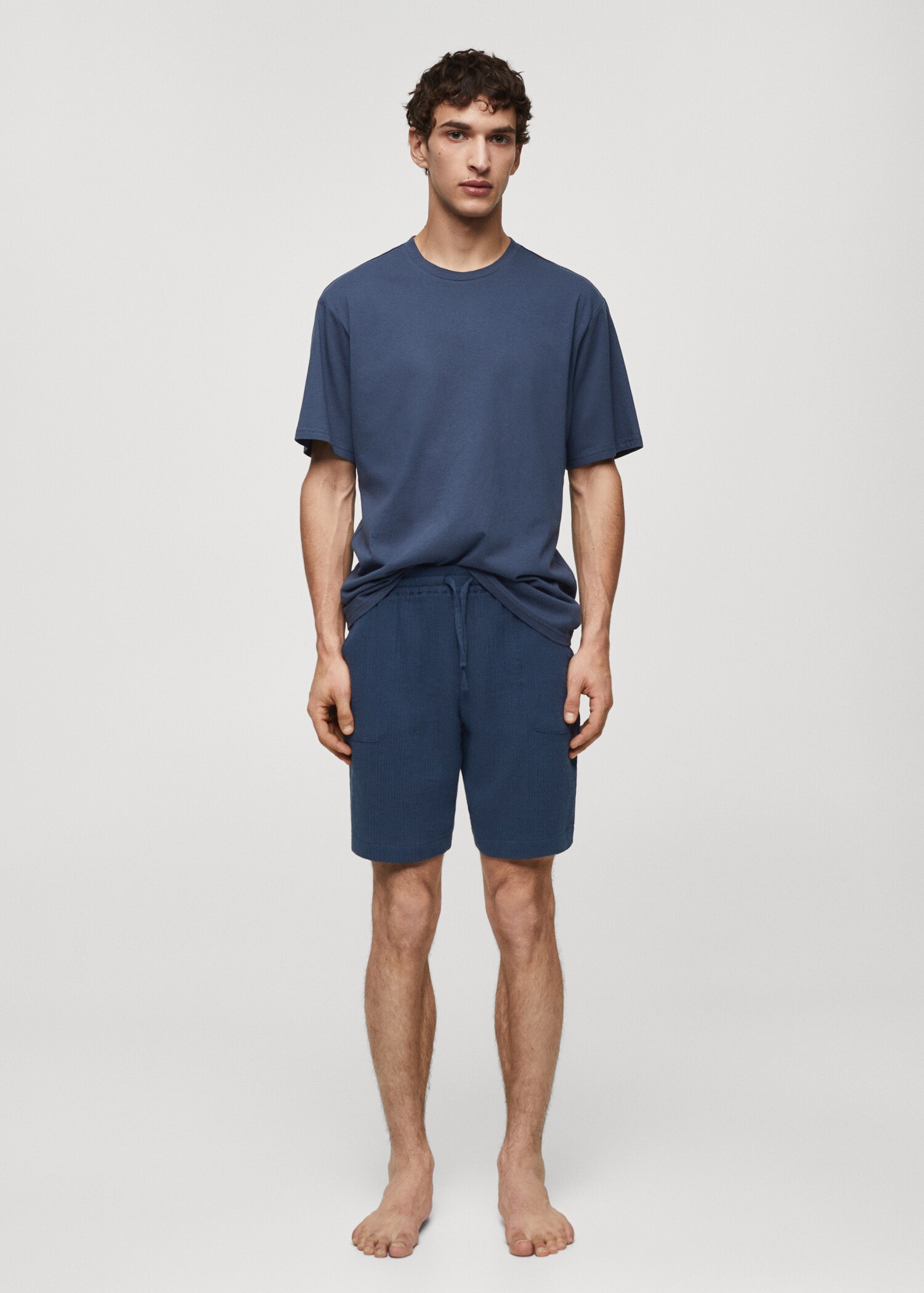 Striped cotton pyjama pack - General plane