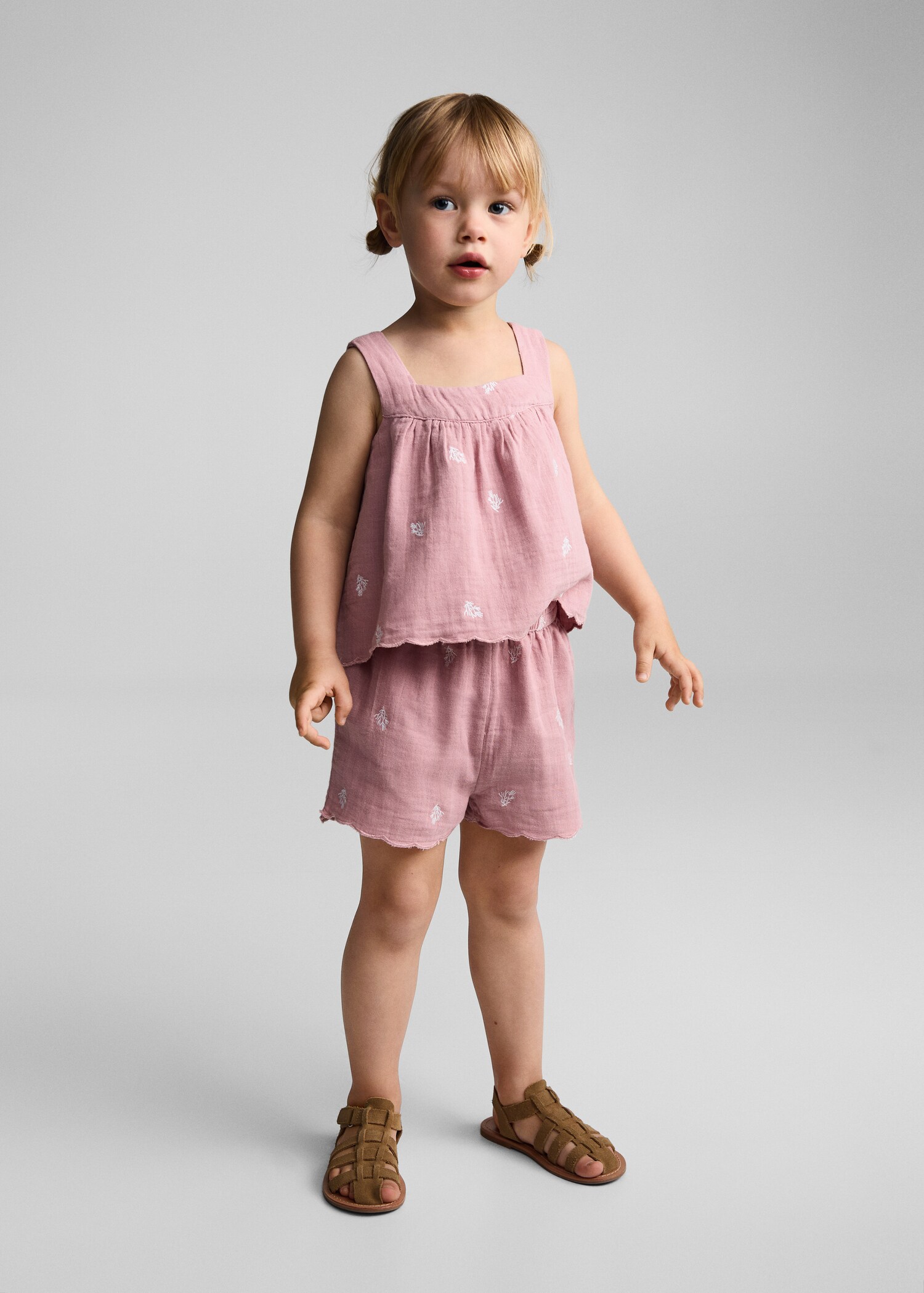 Shorts algodão estampados - Plano geral