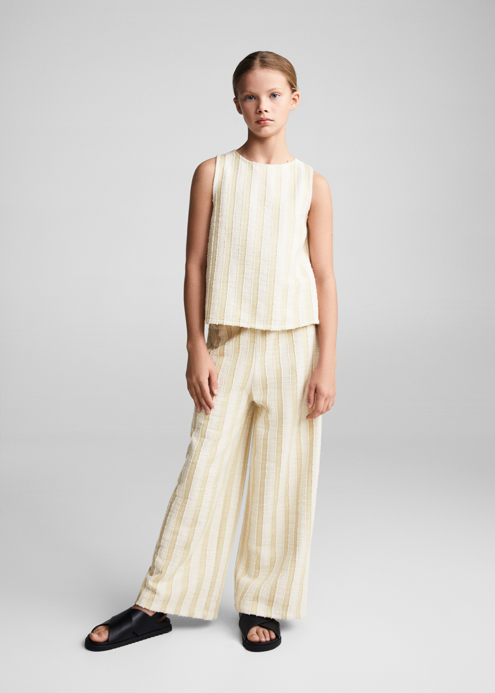 Culotte stripes trousers - General plane