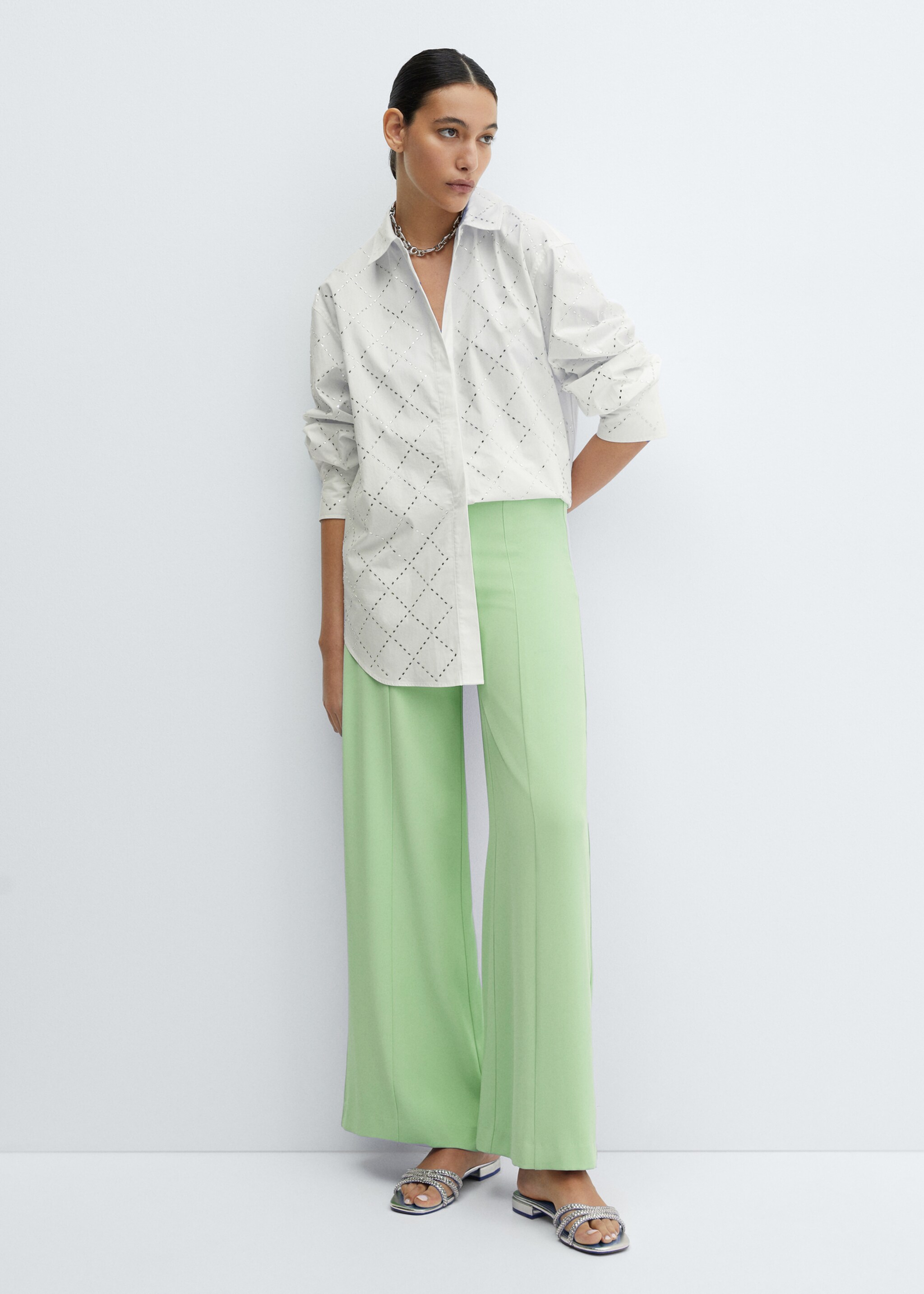 Wideleg-Bundfaltenhose - Allgemeine Ansicht