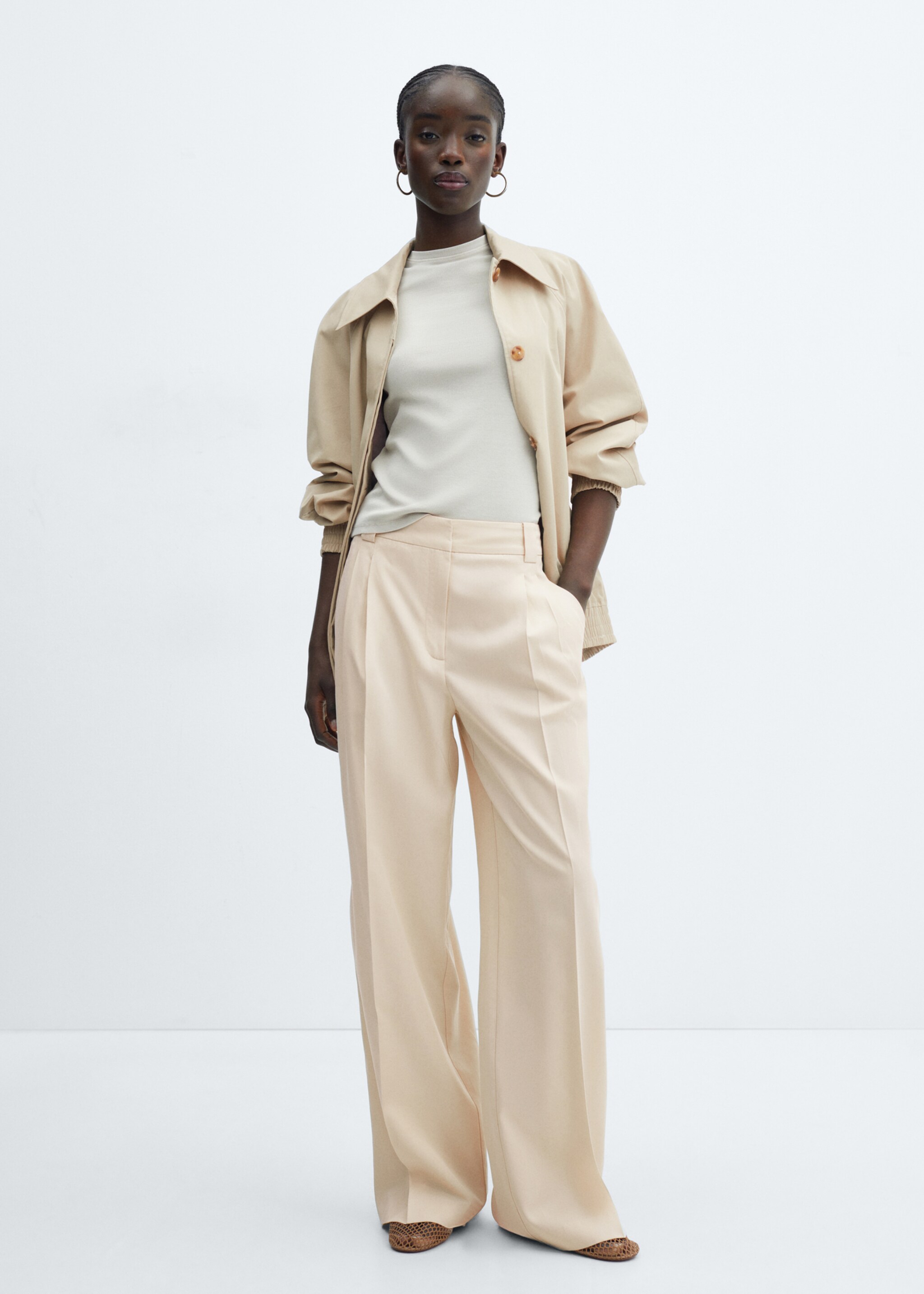 Darts lyocell trousers - General plane