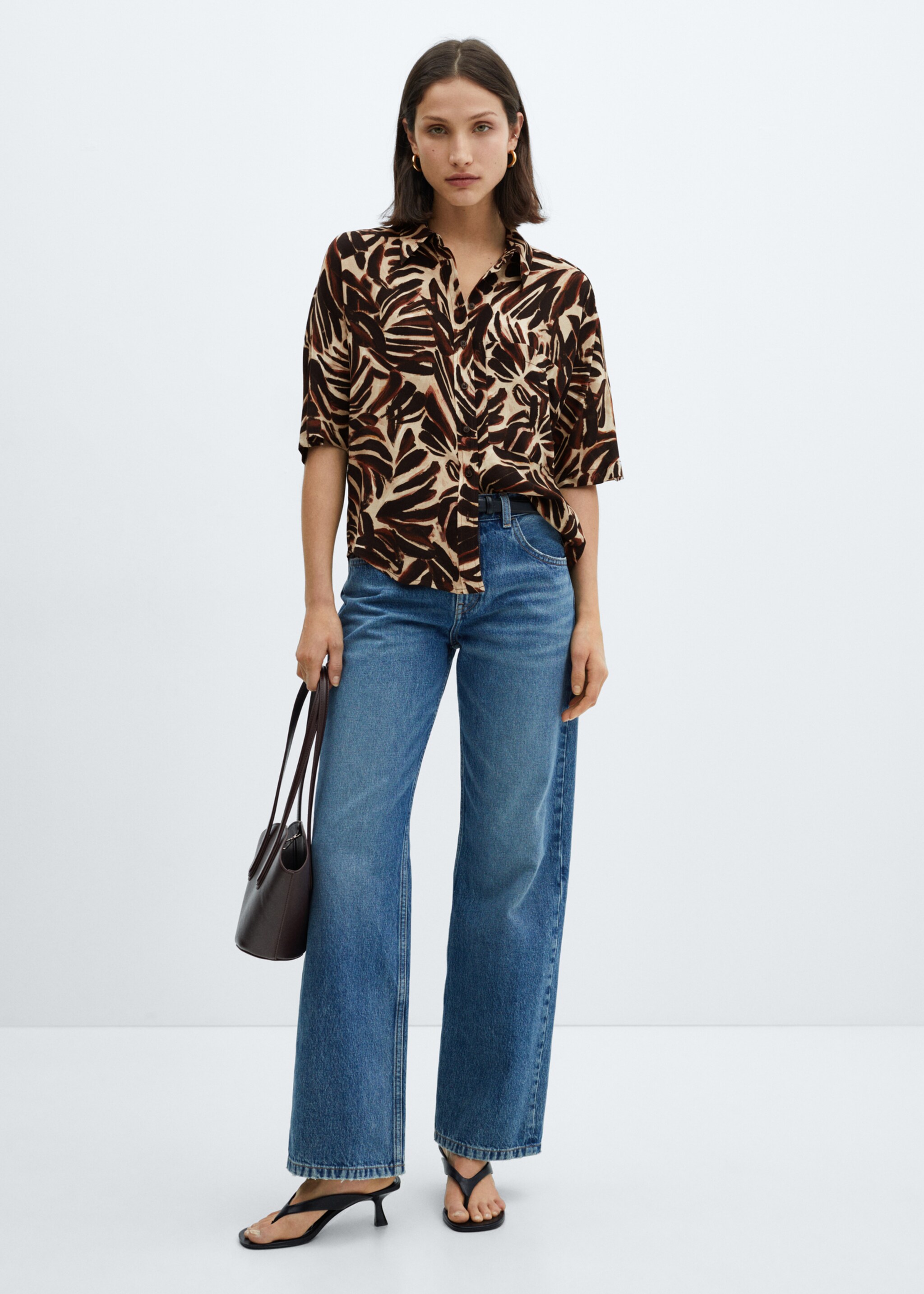 Flowy printed shirt - General plane
