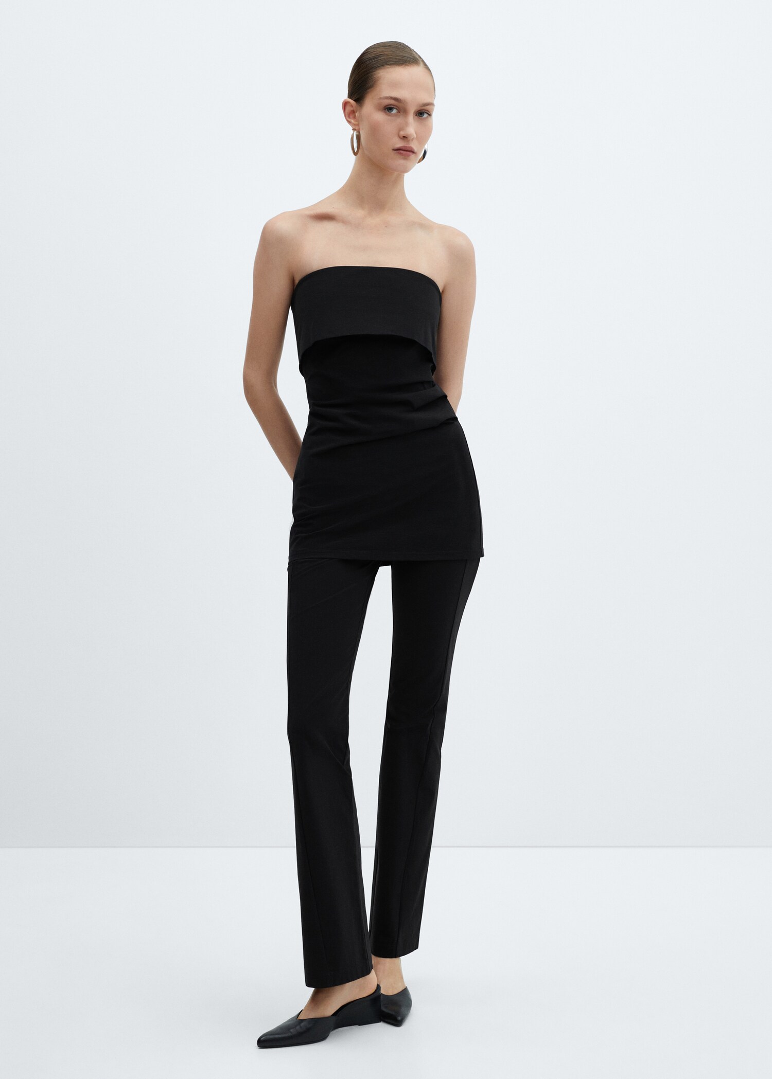Pantalon droit taille haute - Plan général