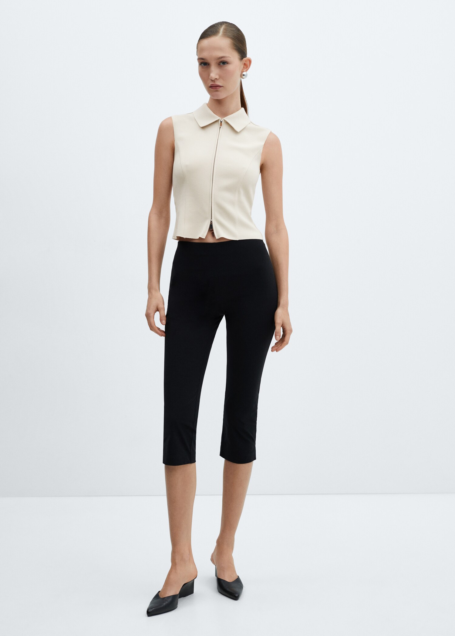 Crop top zippé - Plan général