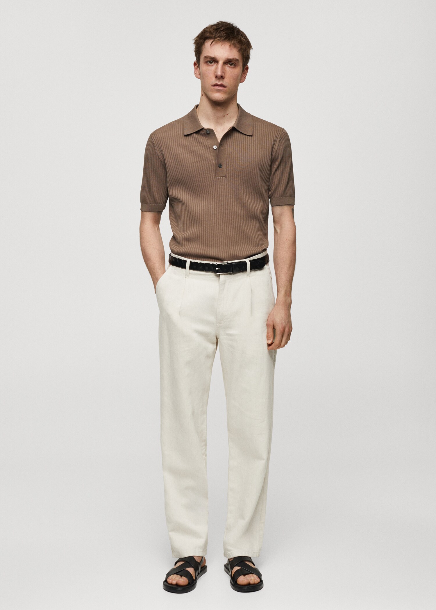 Polo maille coton - Plan général