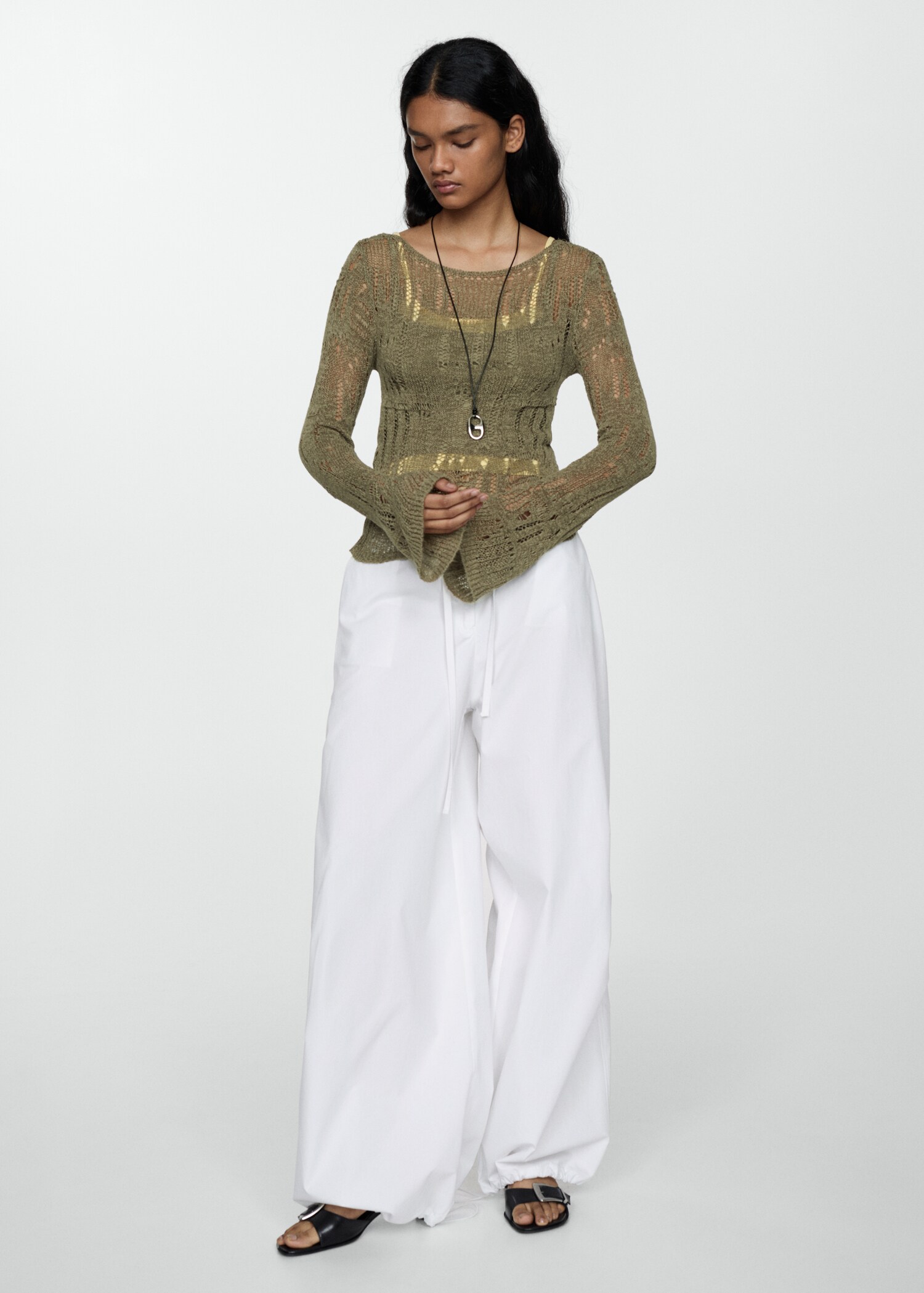 Pull-over maille lâche - Plan général