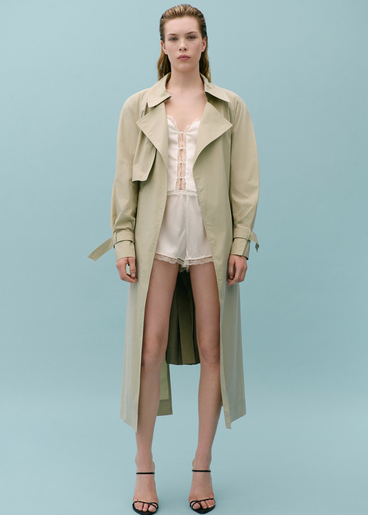 Top style lingerie soie - Plan général