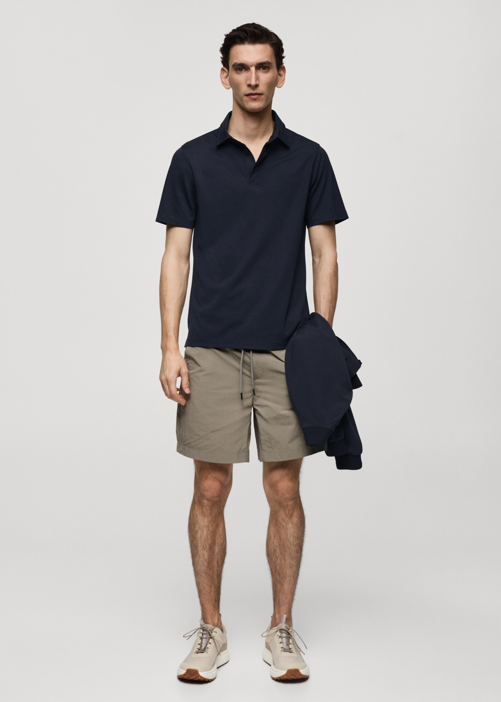 Pikétröja slim fit quick dry - Allmän bild
