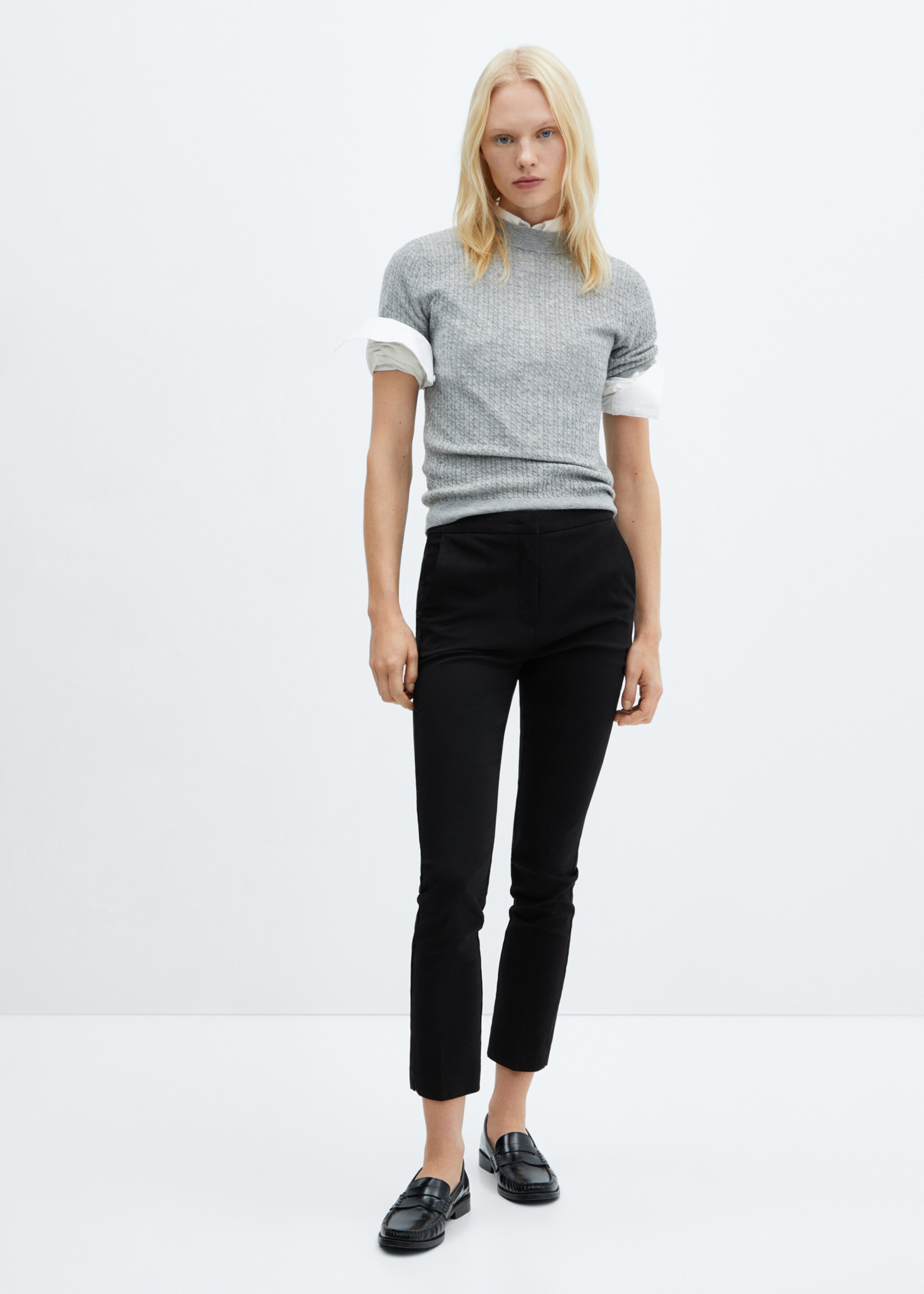 Crop skinny broek - Overzichtstekening