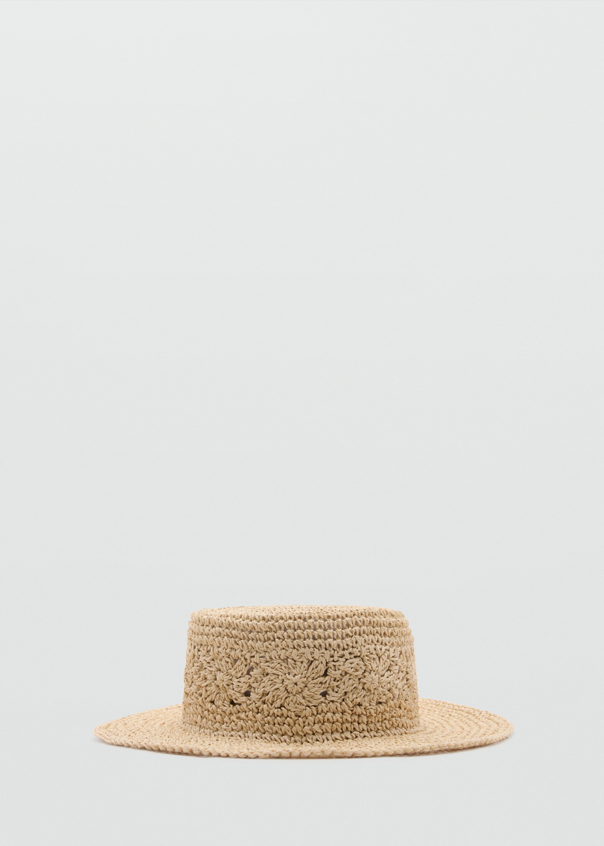 Natural fibre hat - Article without model, Ecru. Ref: 77000200-00.