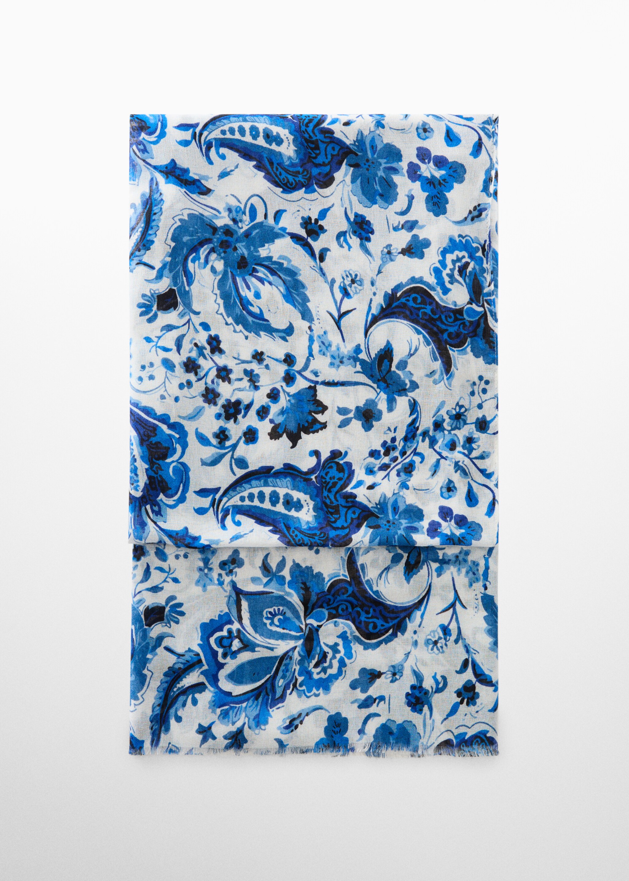 Echarpe estampado floral - Artigo sem modelo