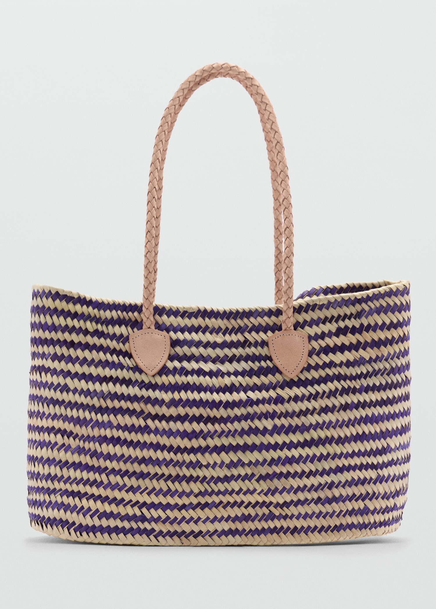 Kabelka shopper s koženými uchy - Zboží bez modelu